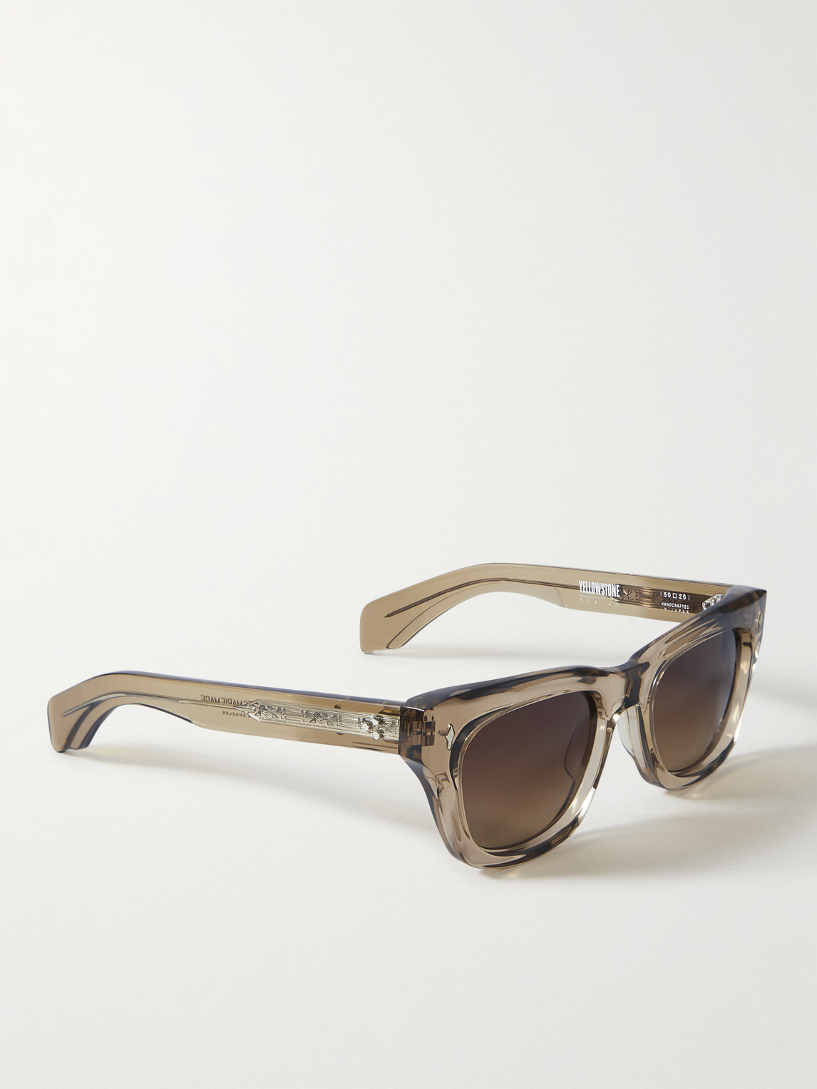 Shop Jacques Marie Mage Yellowstone Forever Dealan Square-frame Acetate Sunglasses In Brown