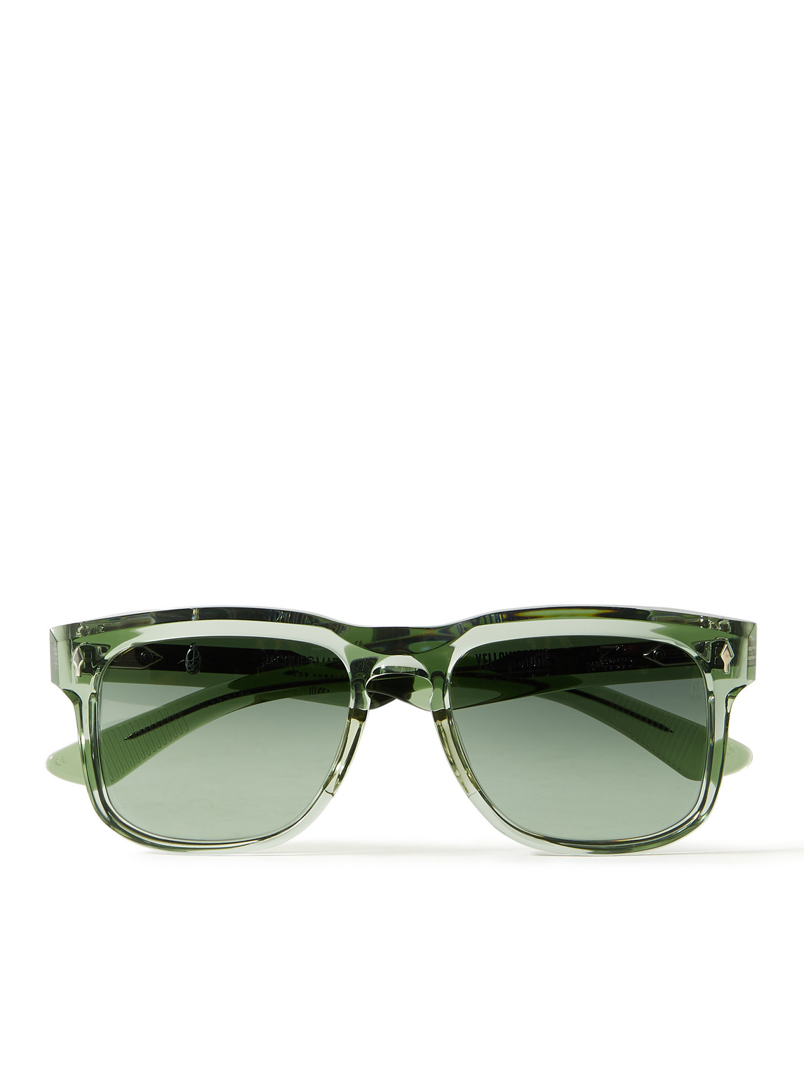 Jacques Marie Mage Yellowstone Forever Wesley D-frame Acetate Polarised Sunglasses In Green