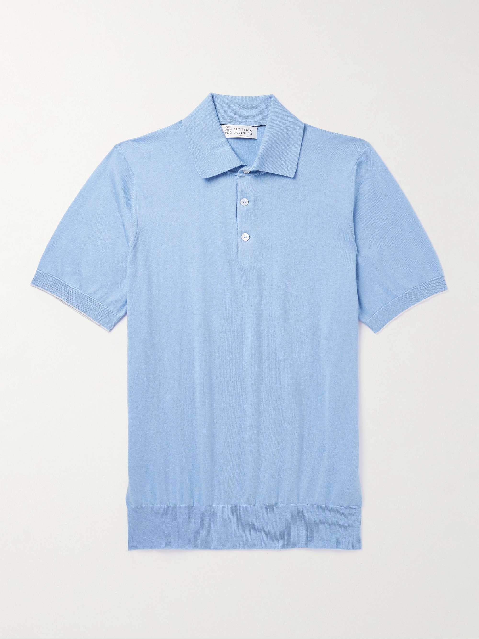 Polo Shirt BRUNELLO CUCINELLI Kids color Sky