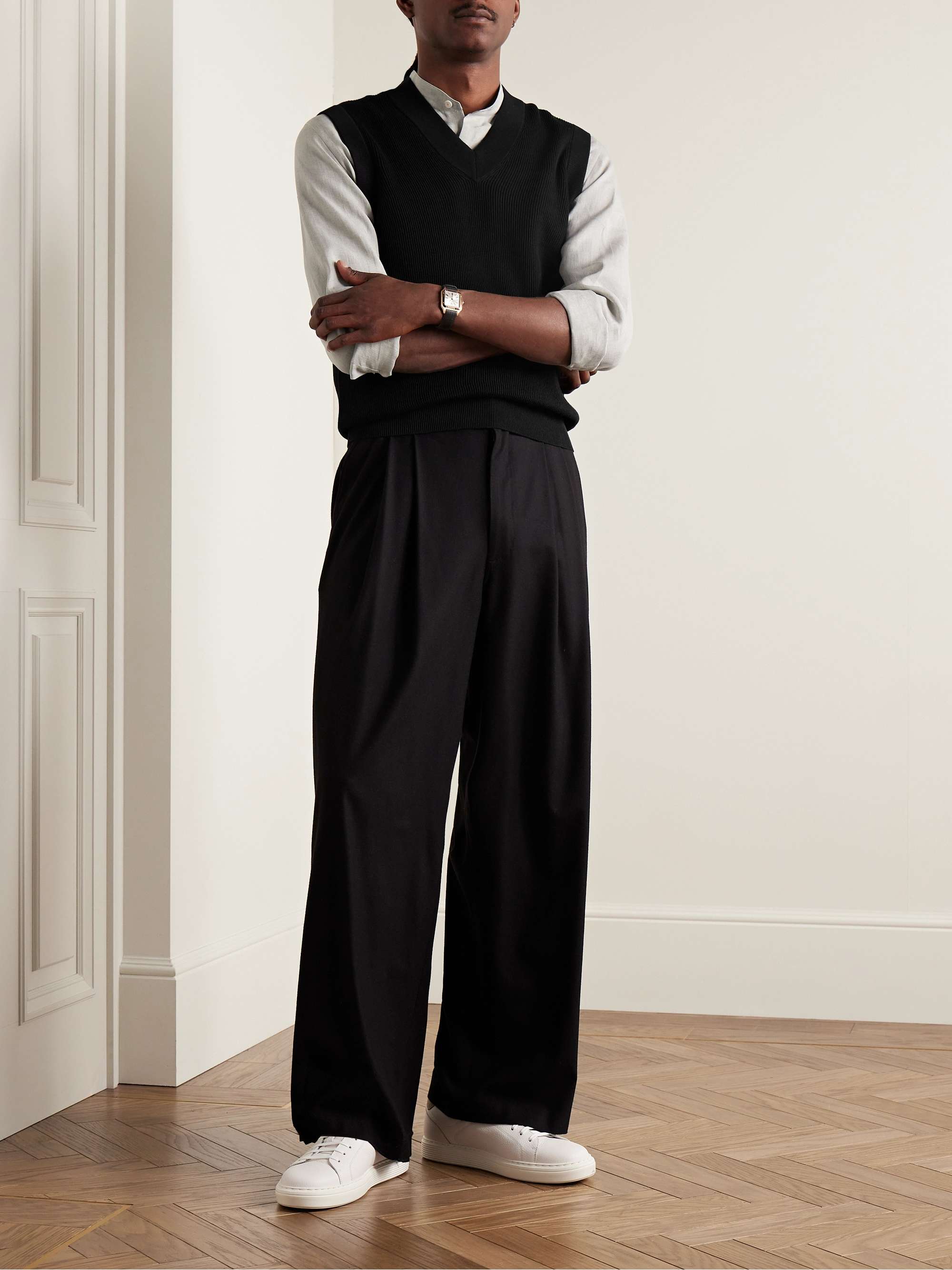 BRUNELLO CUCINELLI Ribbed Cotton Sweater Vest