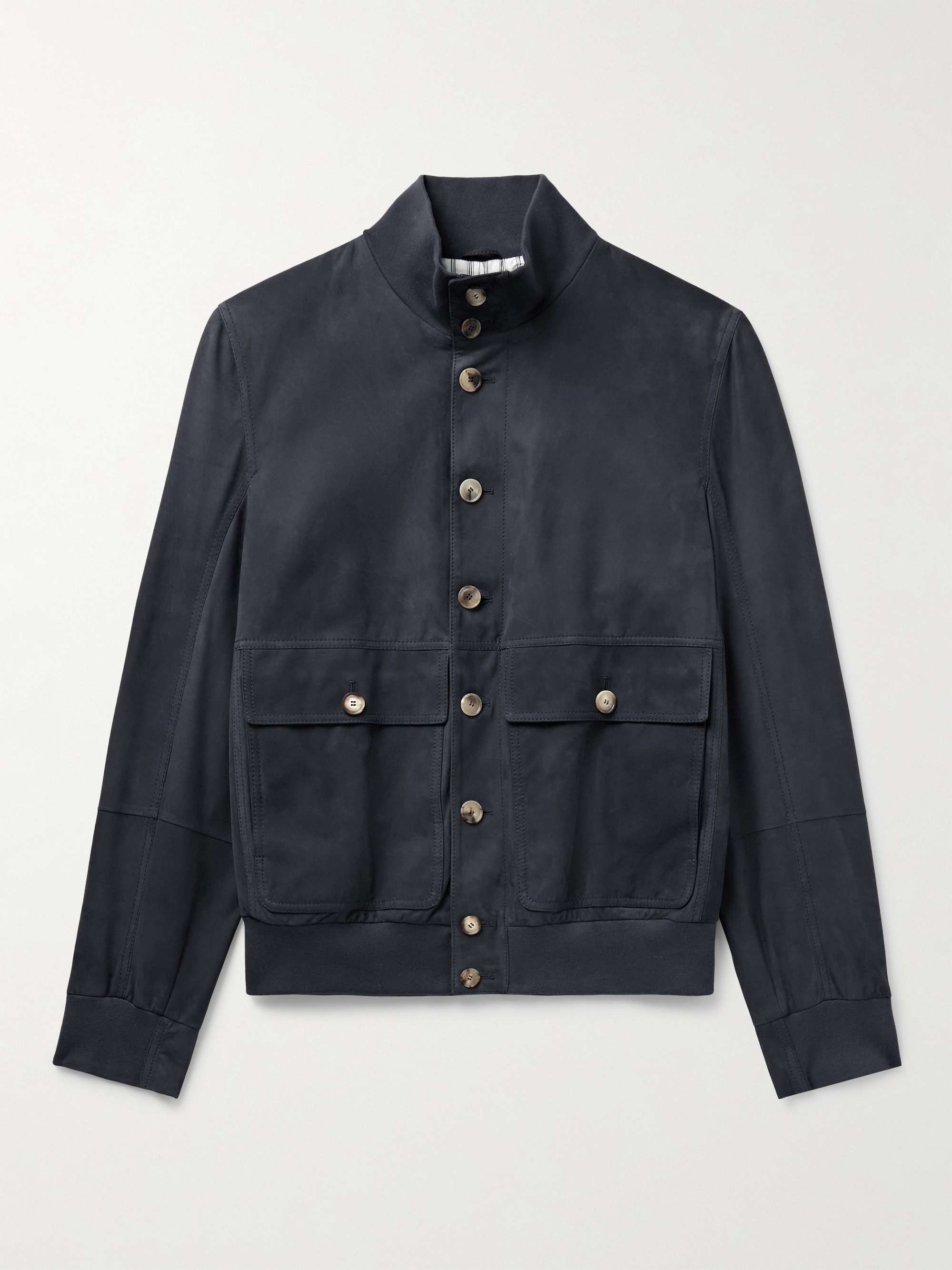 BRUNELLO CUCINELLI Suede Blouson Jacket for Men | MR PORTER