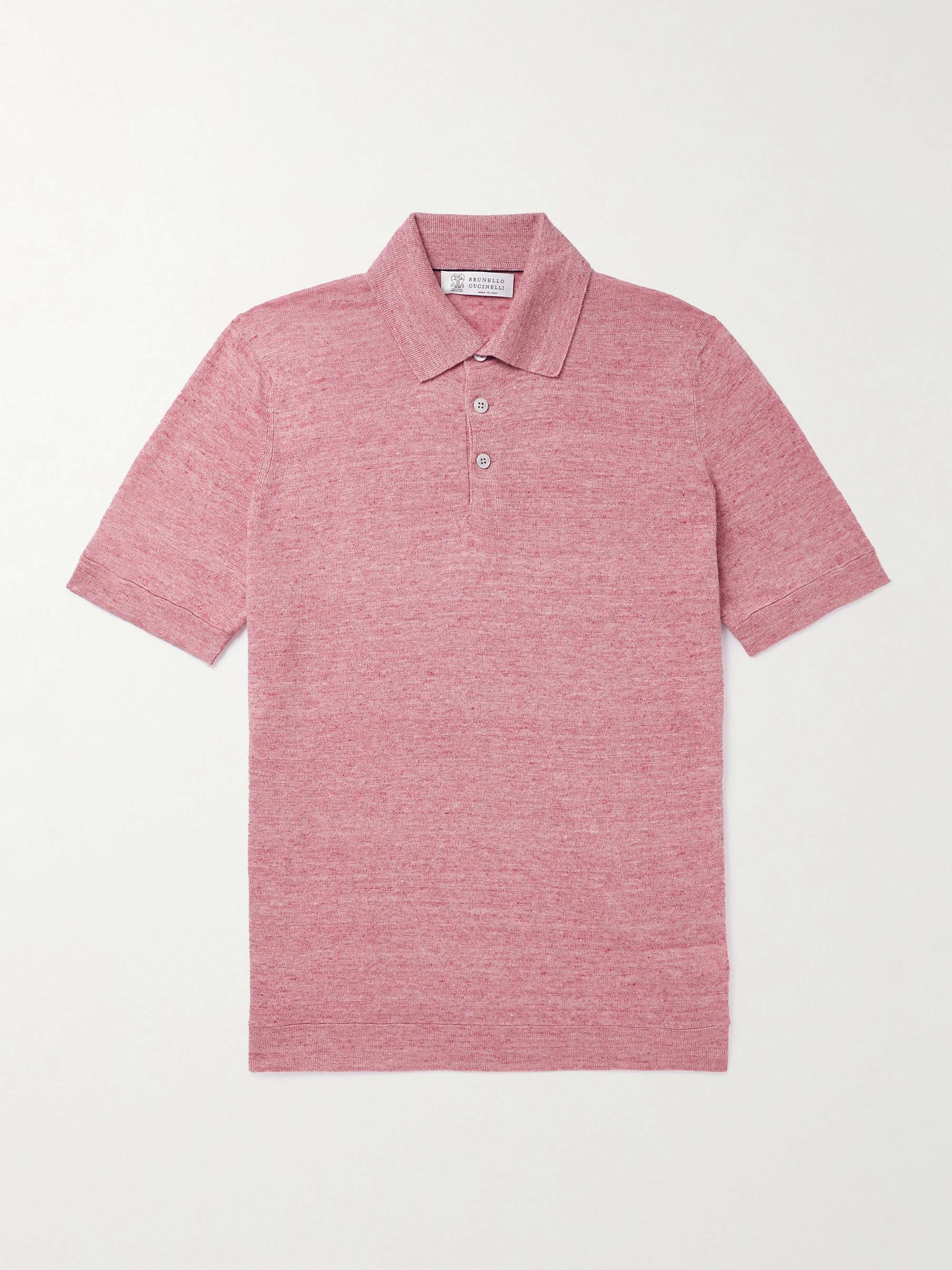 Polo Shirt BRUNELLO CUCINELLI Men color Pink
