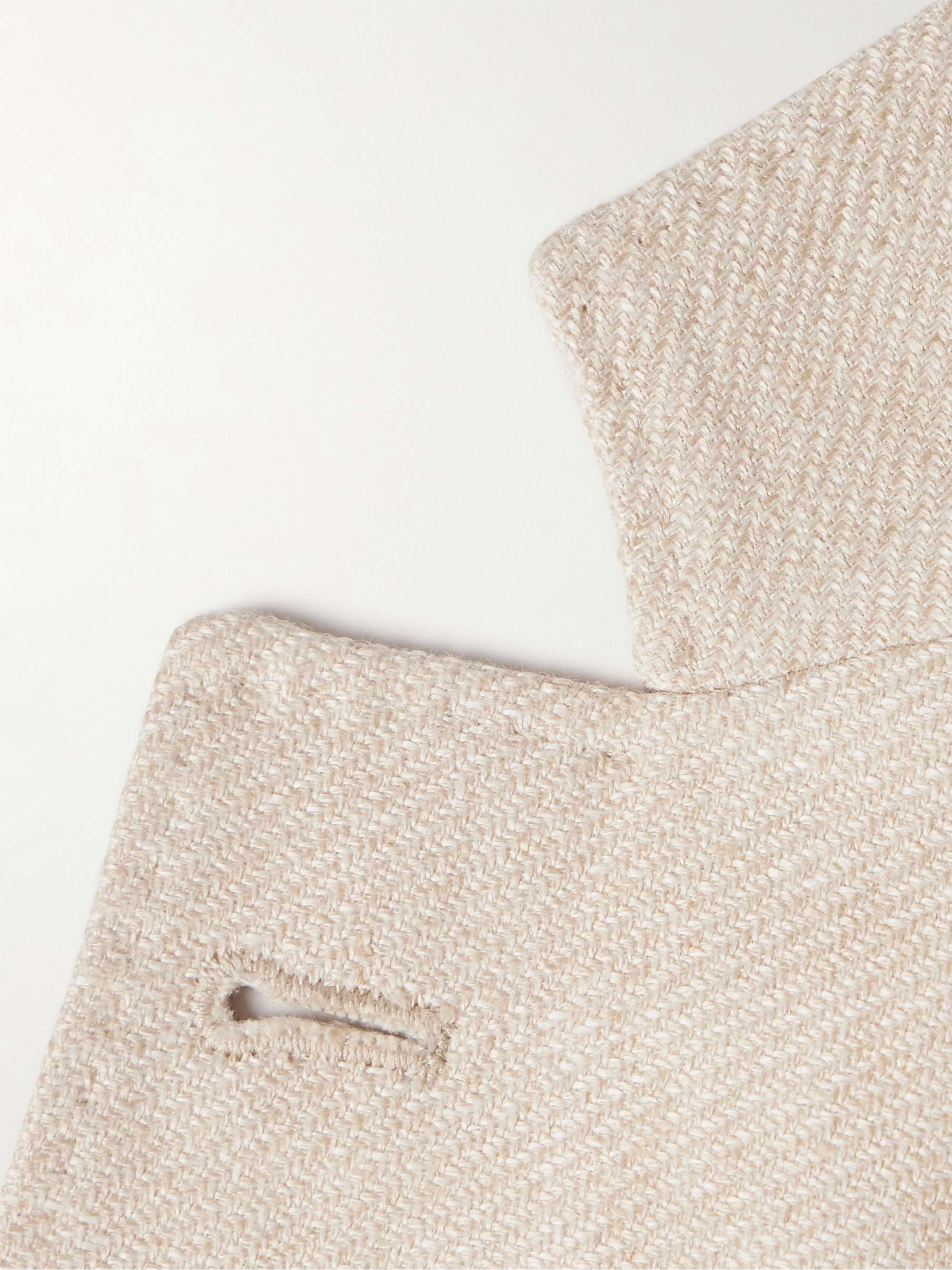 BRUNELLO CUCINELLI Slim-Fit Linen, Wool and Silk-Blend Blazer
