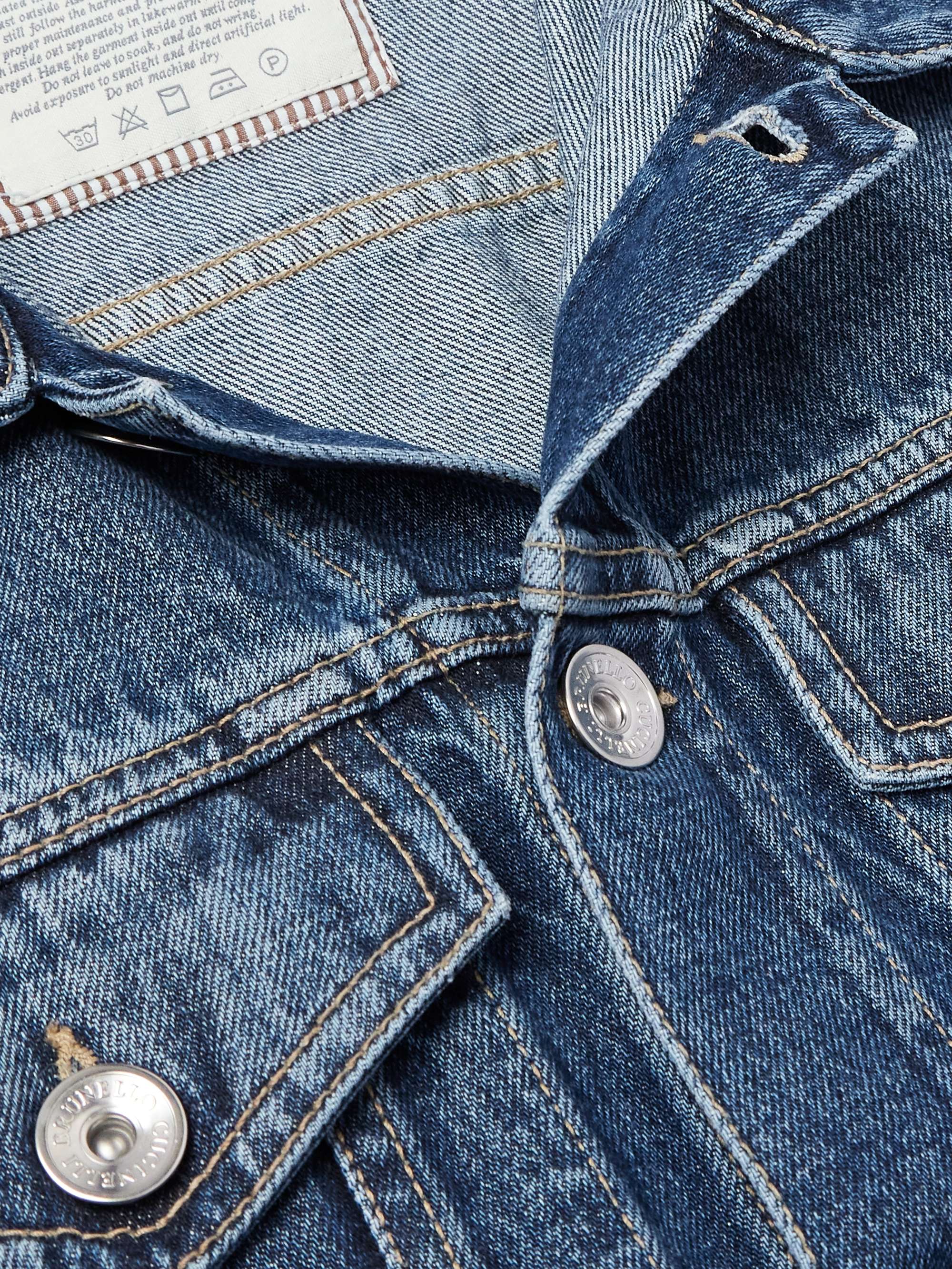 BRUNELLO CUCINELLI Denim Trucker Jacket for Men | MR PORTER