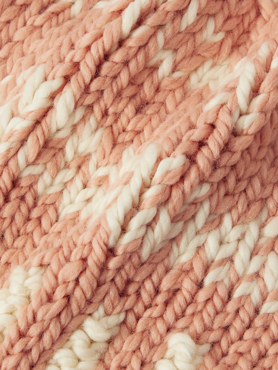 Shop Federico Curradi Two-tone Wool Beanie In Pink