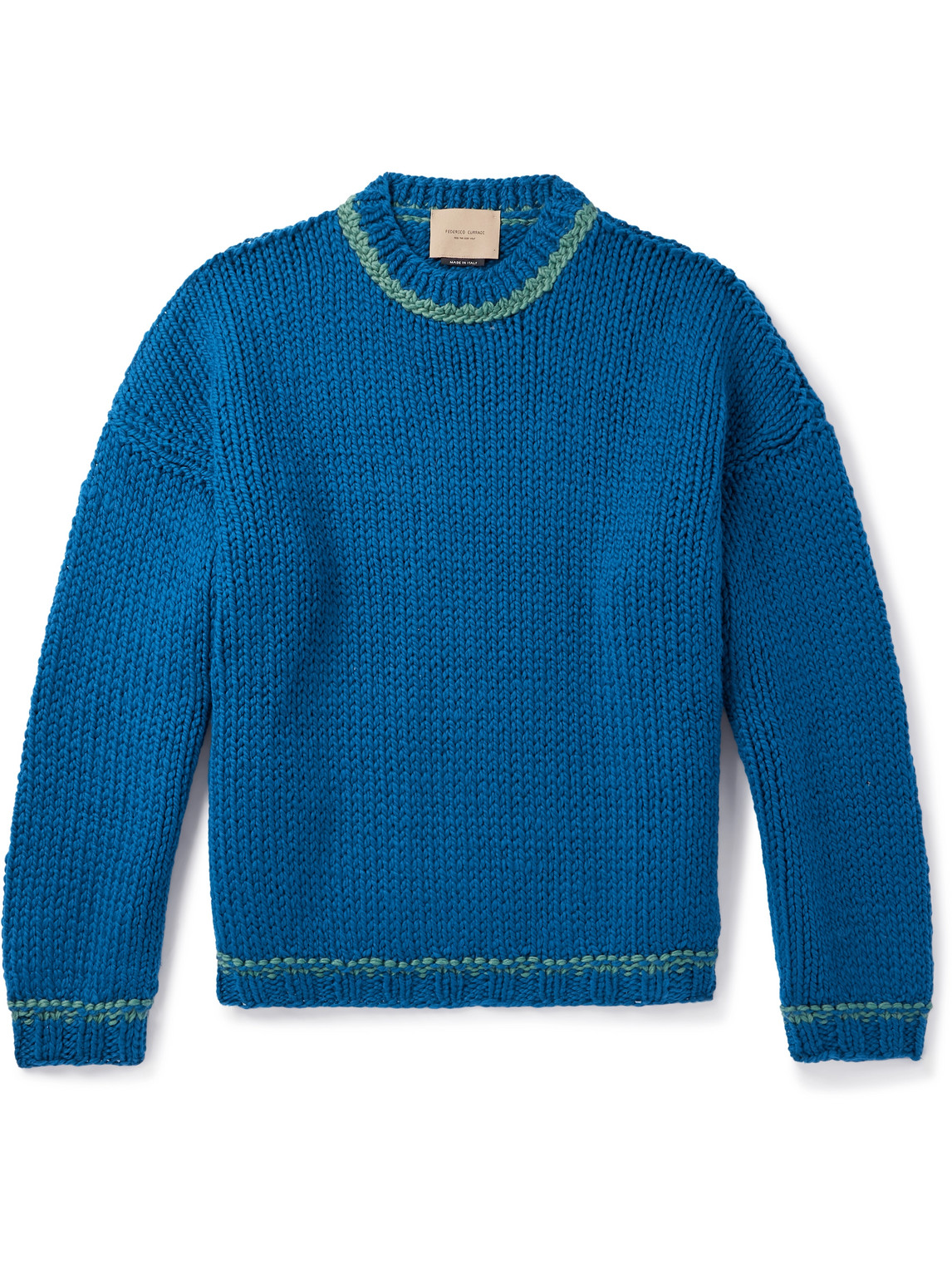 Federico Curradi Wool Sweater In Blue