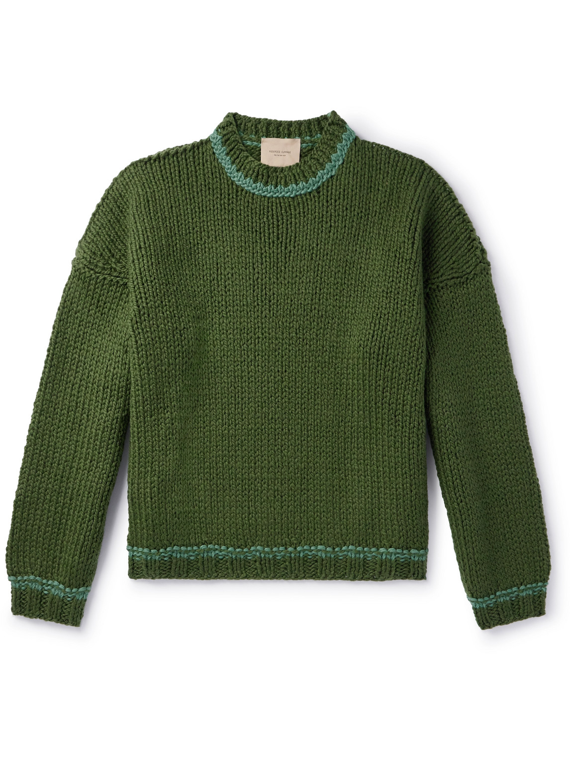 Federico Curradi Wool Sweater In Green