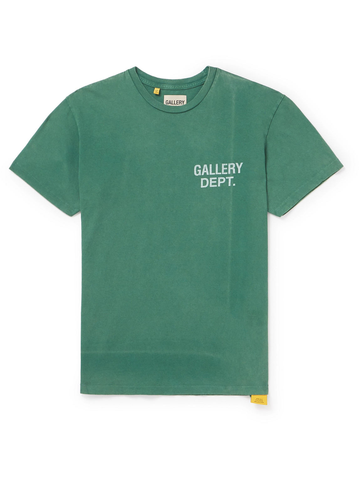 Gallery Dept. Vintage Logo-print Cotton-jersey T-shirt In Green