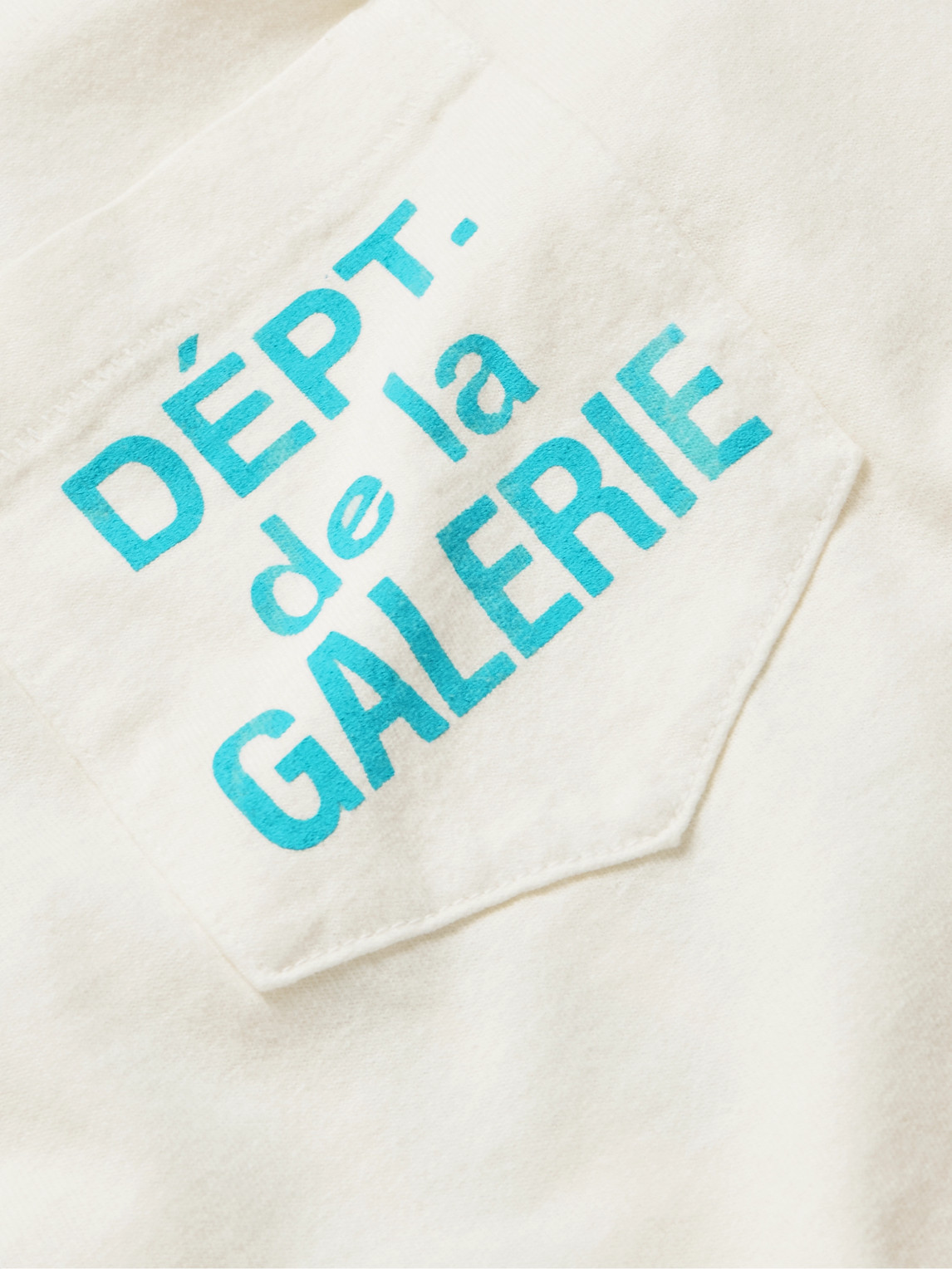Shop Gallery Dept. Logo-print Cotton-jersey T-shirt In Neutrals