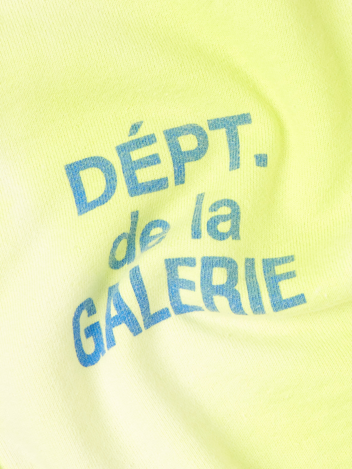 Shop Gallery Dept. Logo-print Bleached Cotton-jersey Zip-up Hoodie In Green