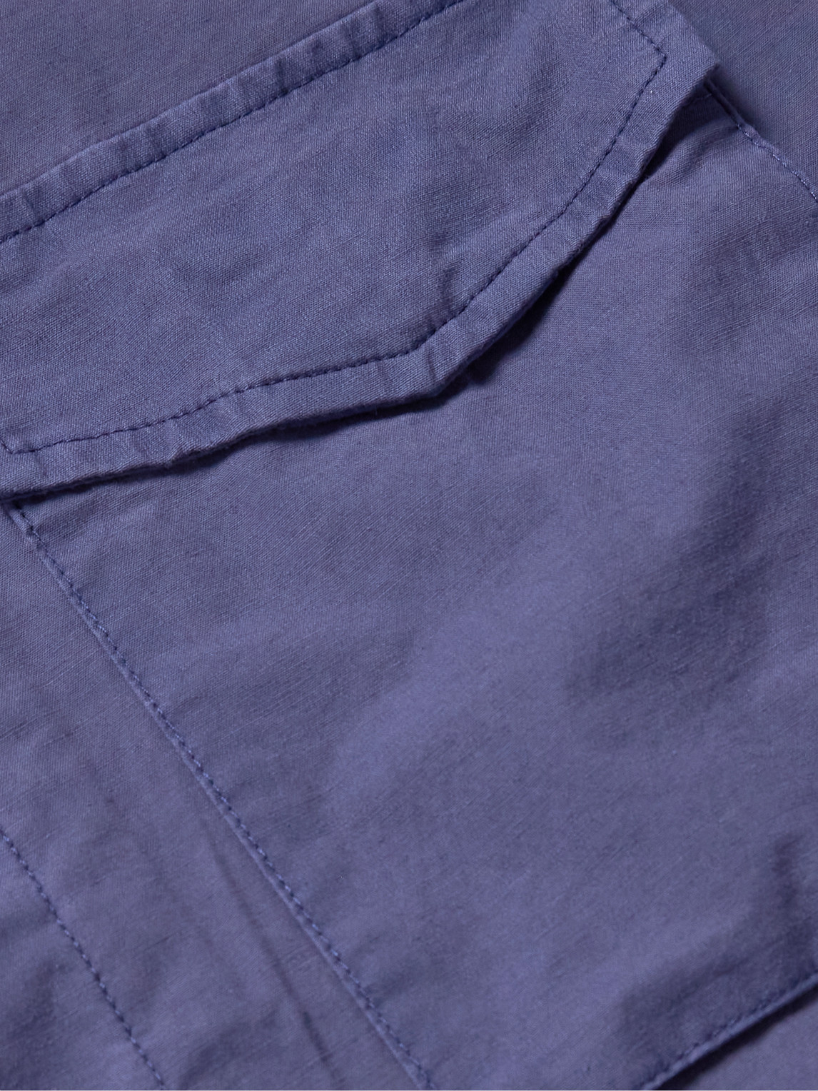 Shop Peter Millar Cotton-blend Chore Jacket In Blue