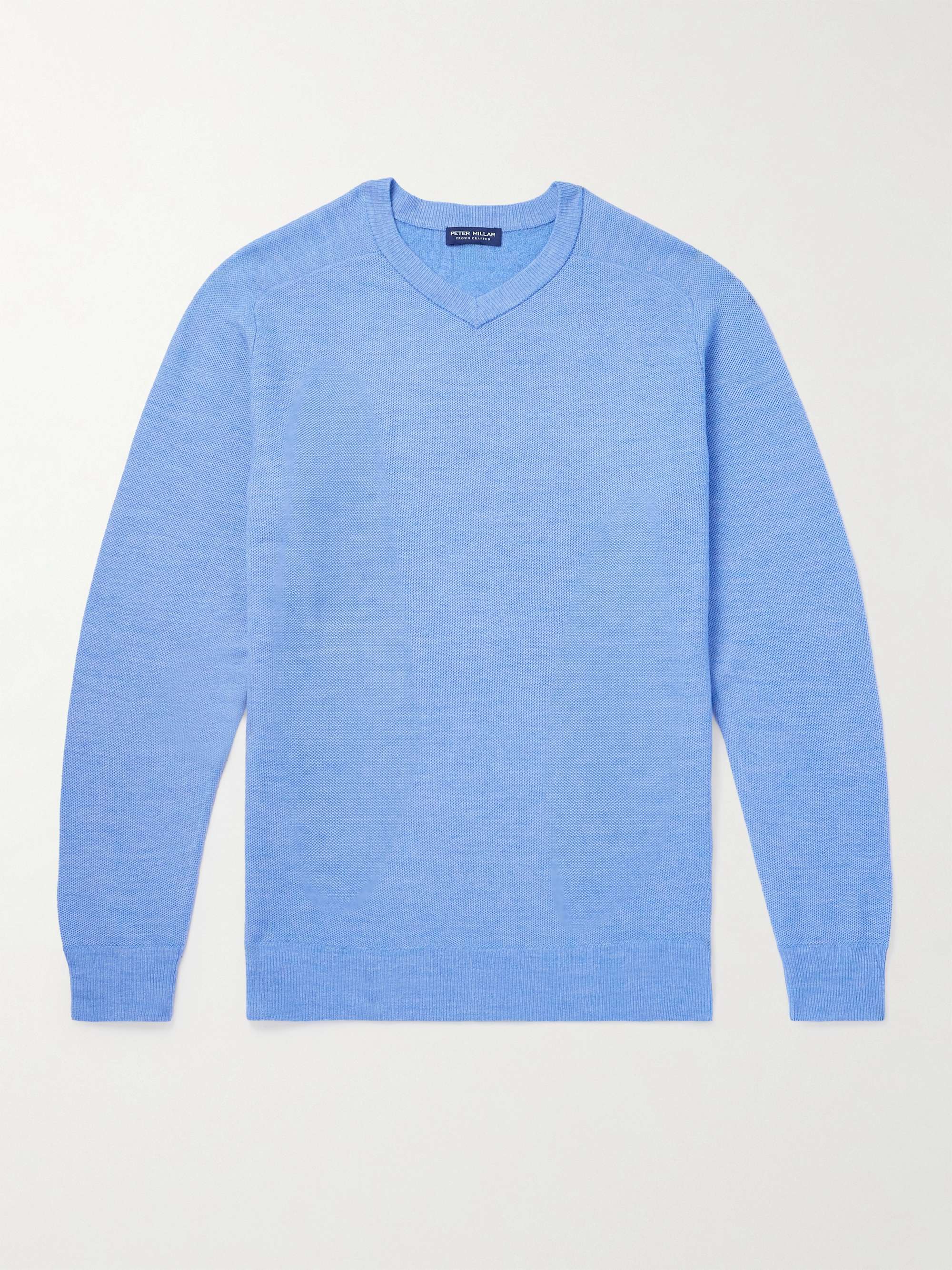 PETER MILLAR Dover Honeycomb-Knit Merino Wool Sweater for Men | MR PORTER