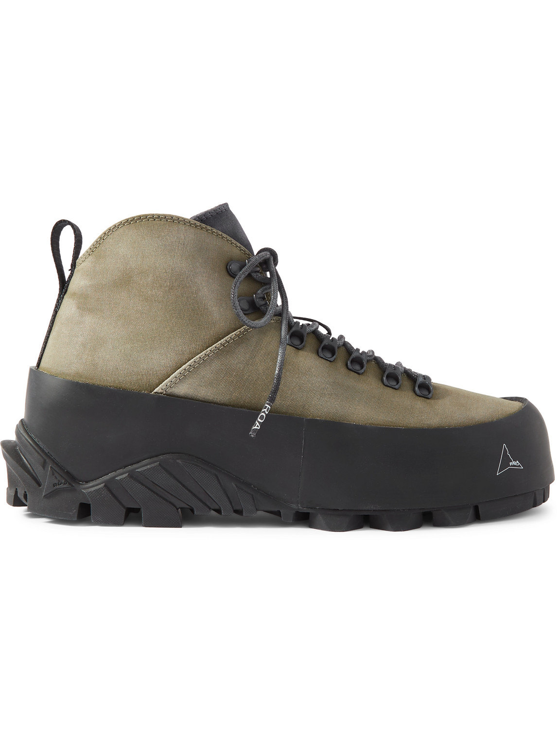 ROA RUBBER-TRIMMED CANVAS BOOTS
