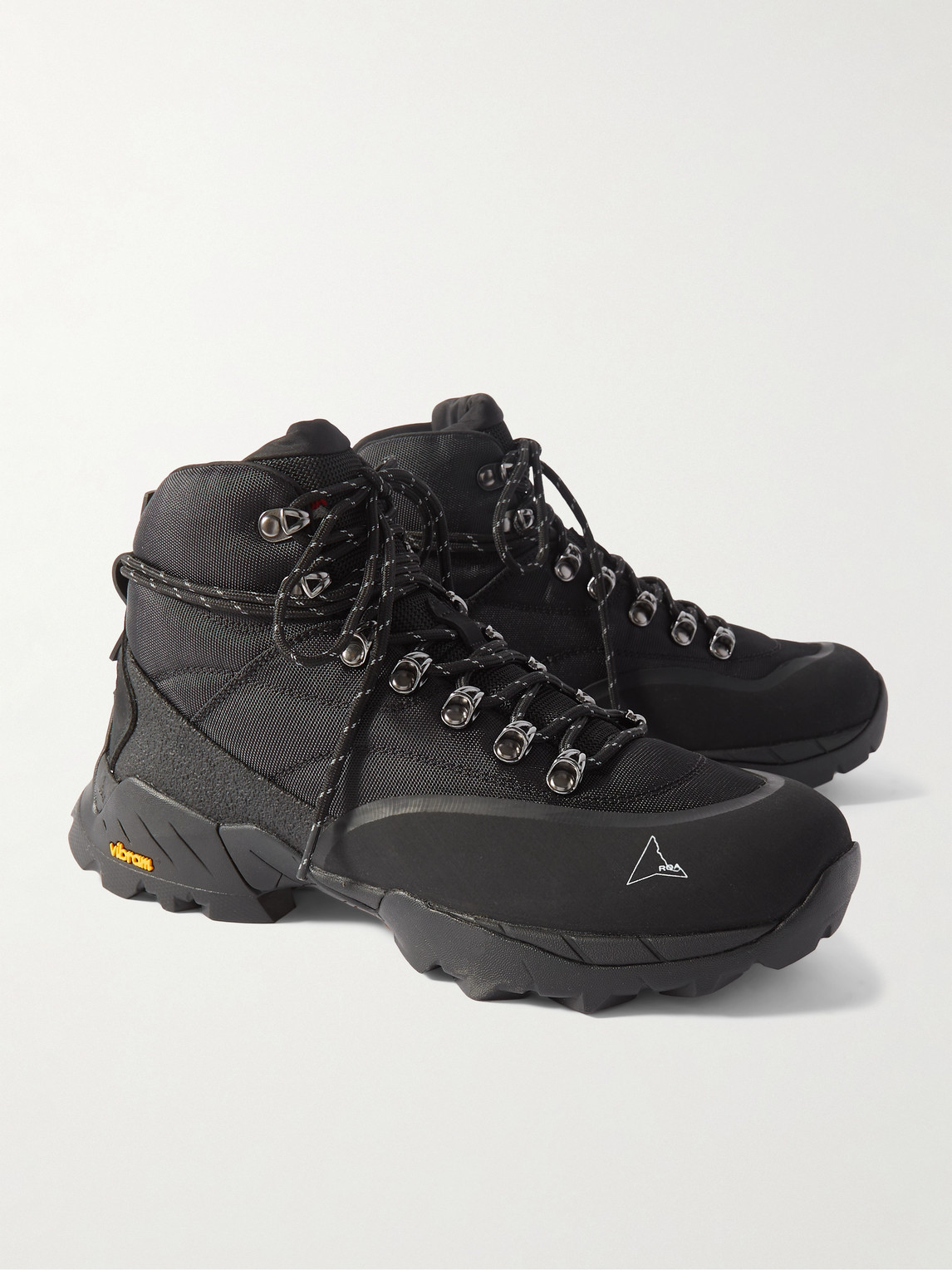 ROA ANDREAS STRAP SUEDE AND RUBBER-TRIMMED CORDURA® BOOTS