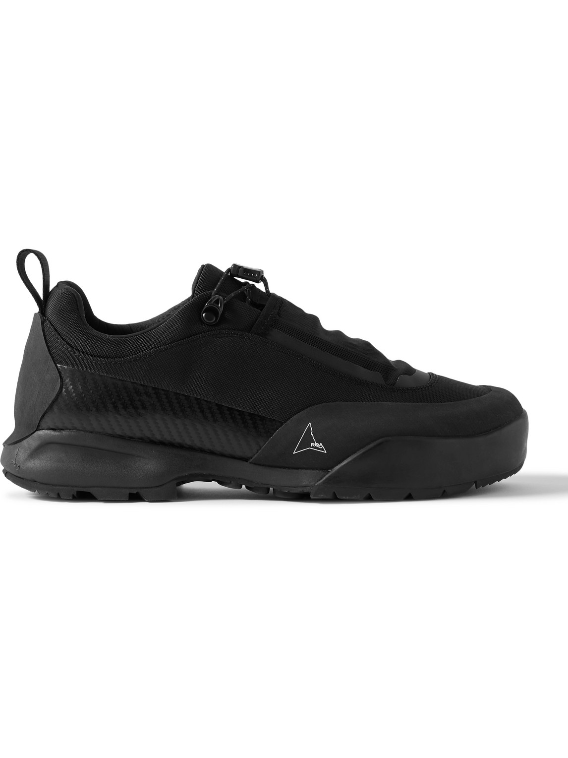 Roa Cingino Rubber-trimmed Nylon Hiking Sneakers In Black