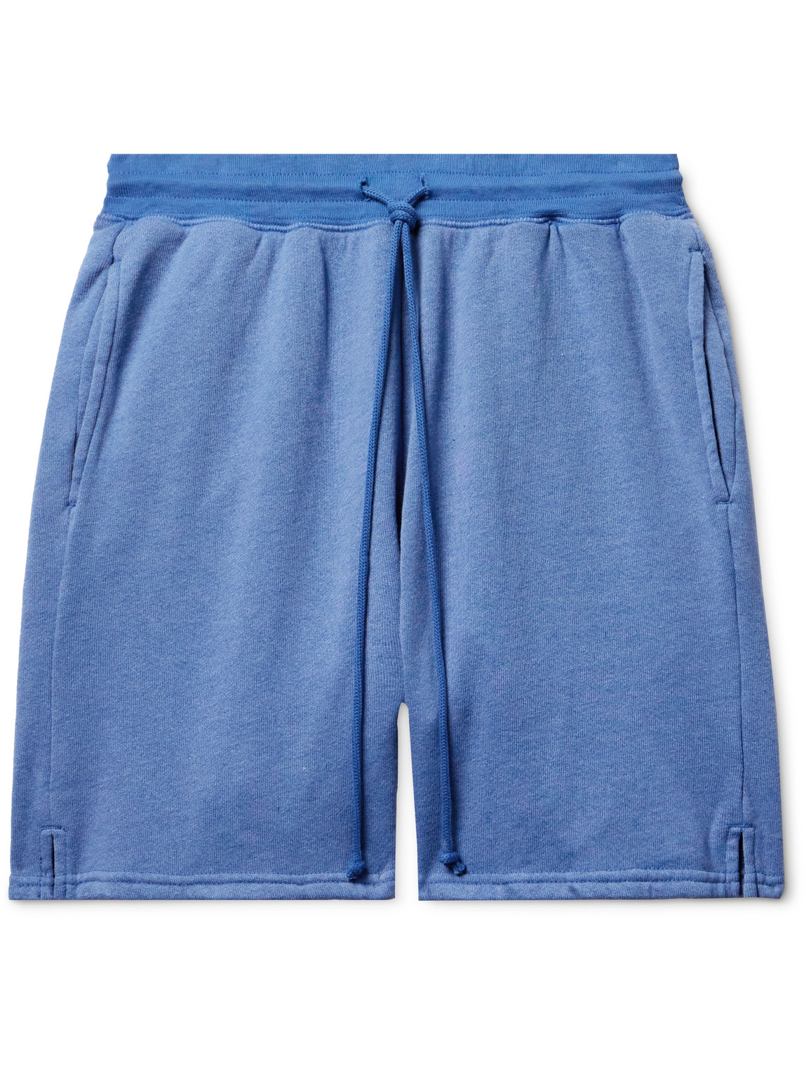 John Elliott Cotton-blend Jersey Shorts In Blue