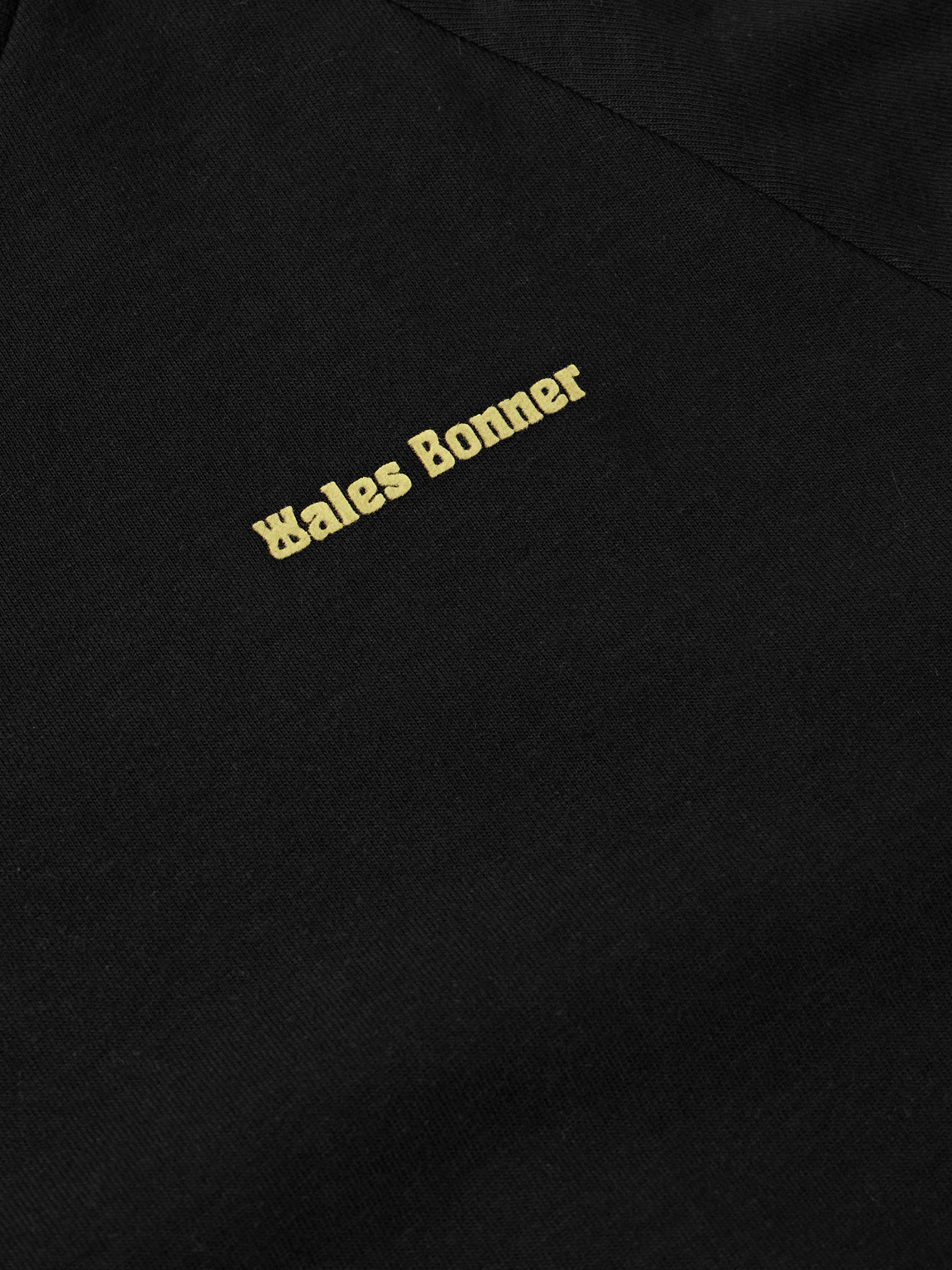 Shop Adidas Consortium Wales Bonner Webbing-trimmed Organic Cotton-jersey T-shirt In Black