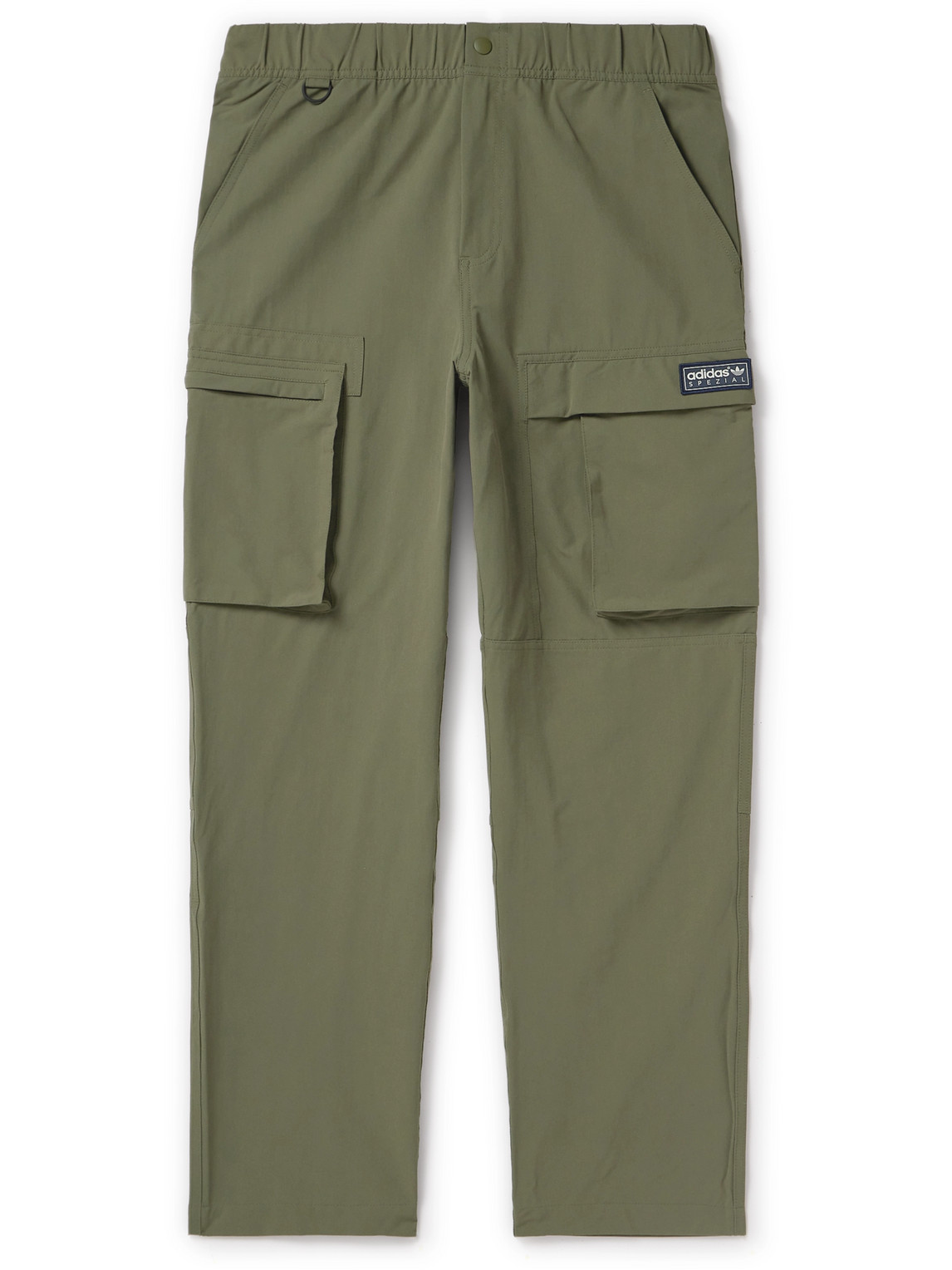Adidas Consortium Rossendale Tapered Appliquéd Stretch Recycled-shell Cargo Trousers In Green
