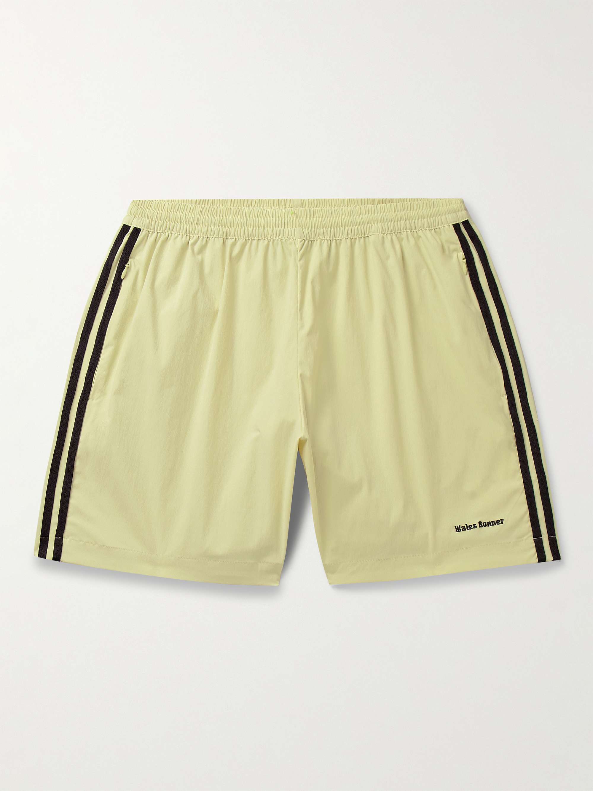 ADIDAS CONSORTIUM + Wales Bonner Wide-Leg Crochet-Trimmed Stretch  Recycled-Shell Shorts for Men | MR PORTER