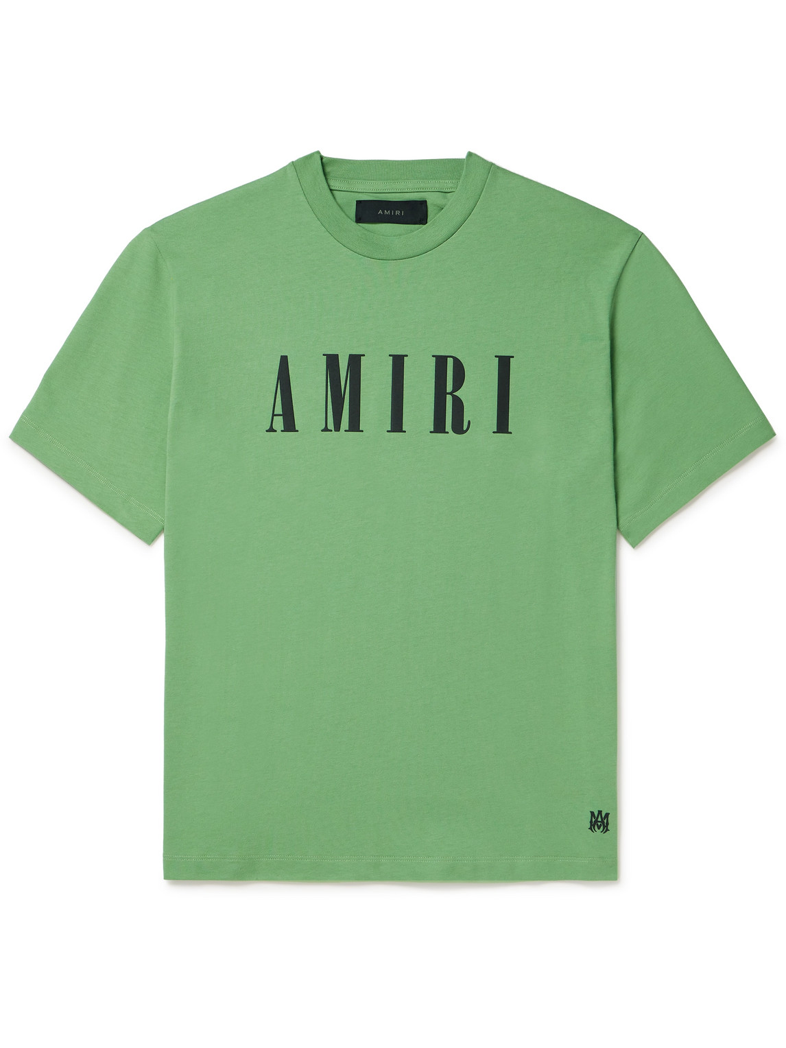 Amiri Logo-print Cotton-jersey T-shirt In Green