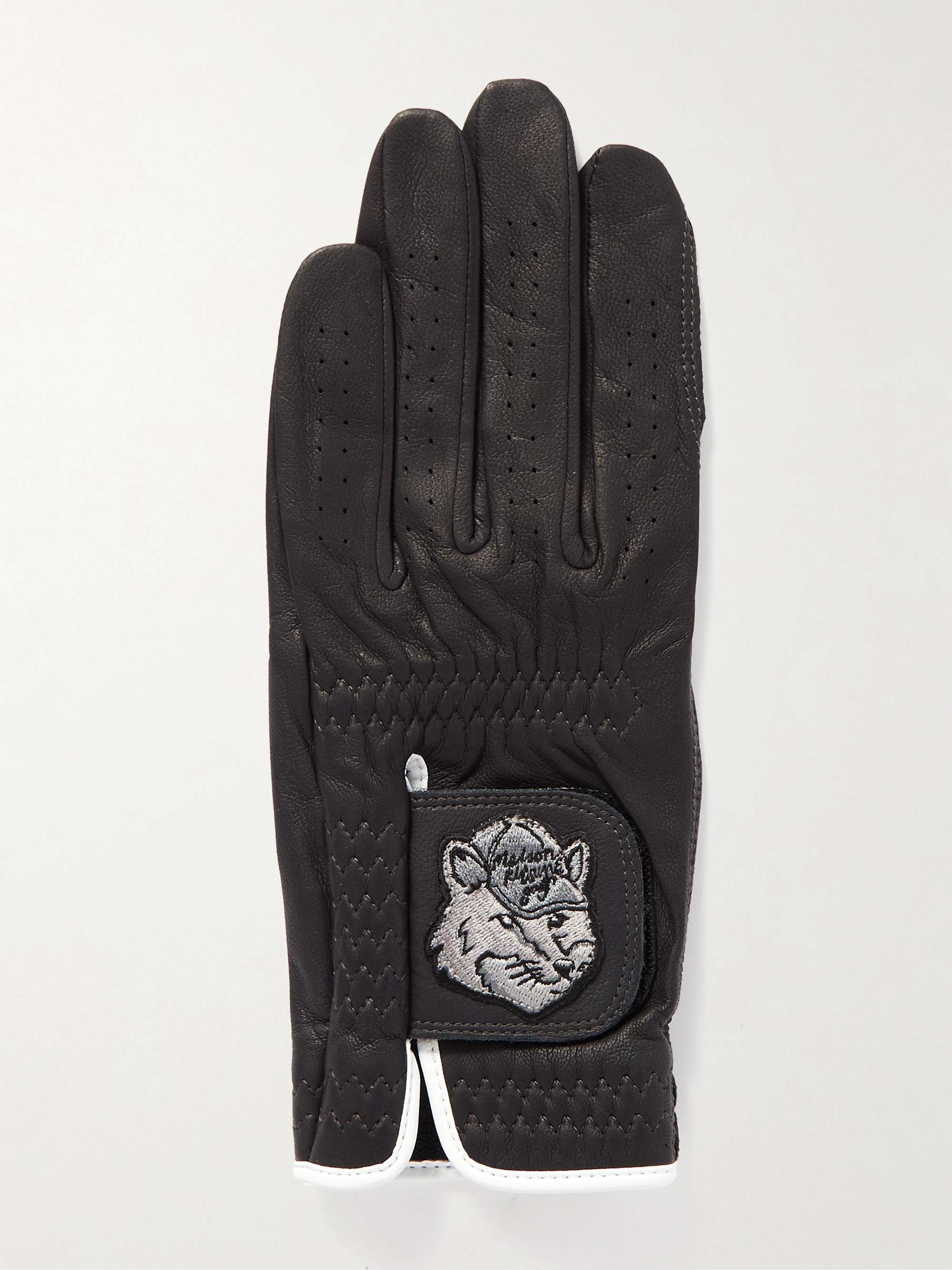 MAISON KITSUN Logo Appliqu d Leather Golf Gloves for Men MR PORTER