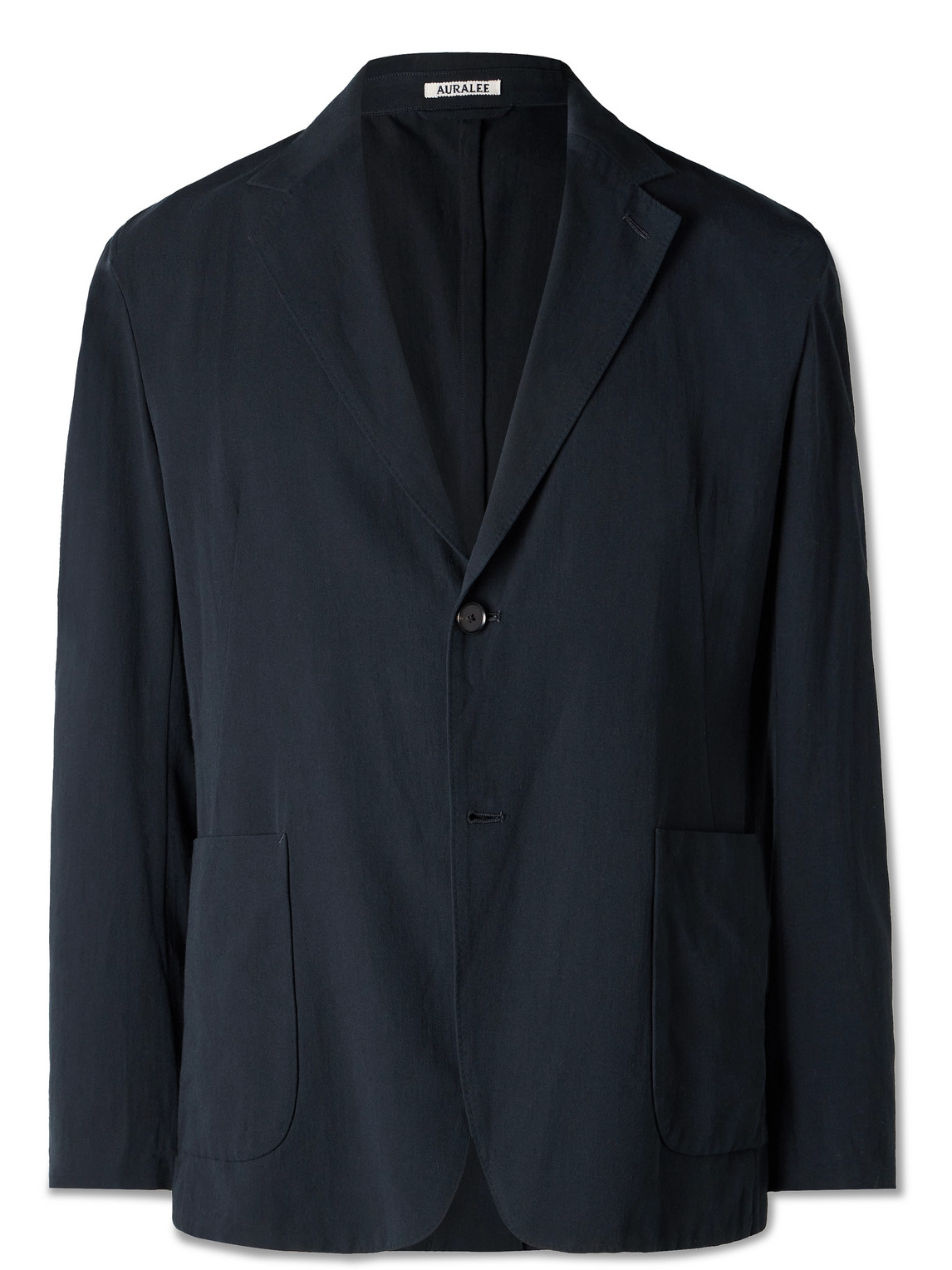 Unstructured Cotton and Silk-Blend Twill Suit Jacket