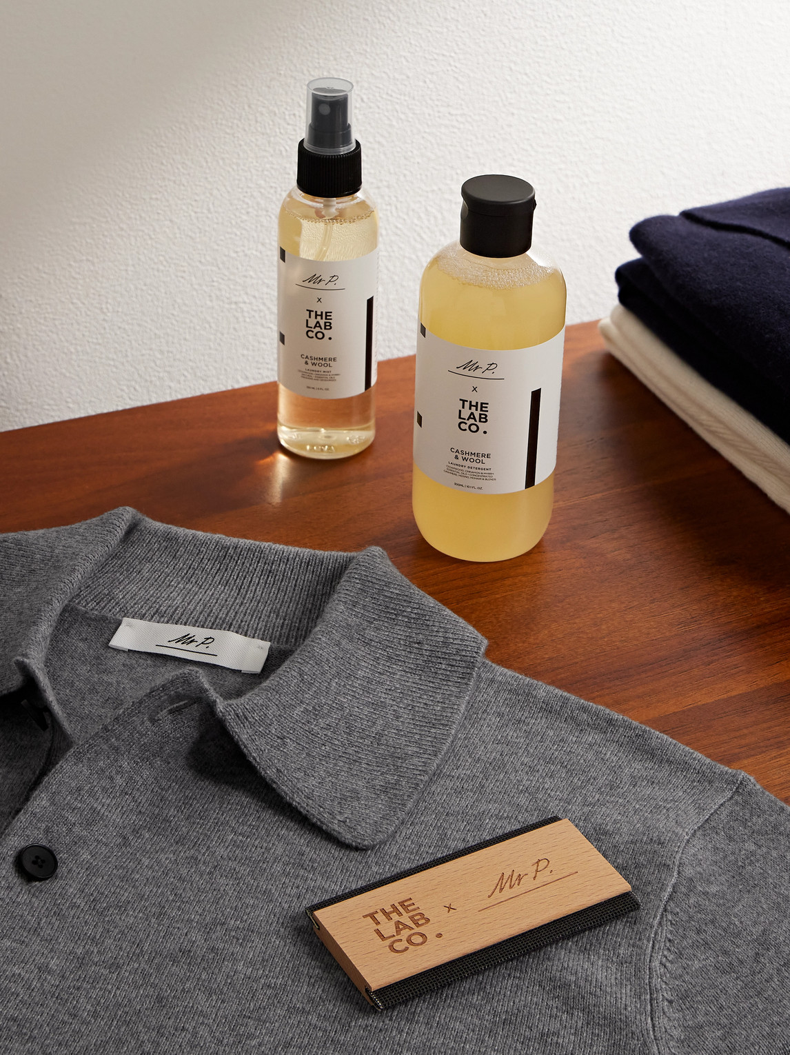 Mr P The Lab Co. Cashmere & Wool Care Kit In Colorless
