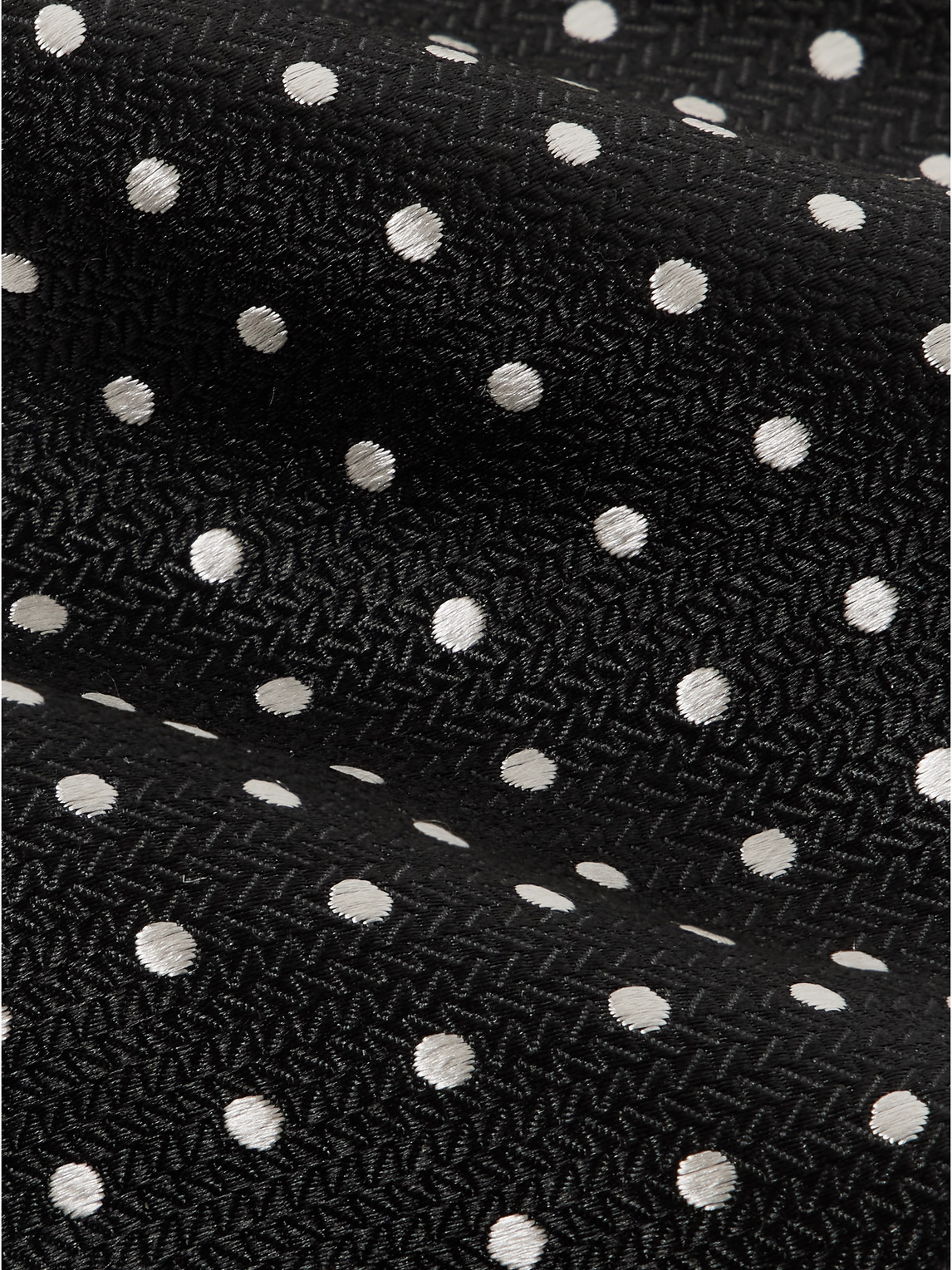 Shop Favourbrook Pickwick 7.5cm Polka-dot Silk-jacquard Tie In Black