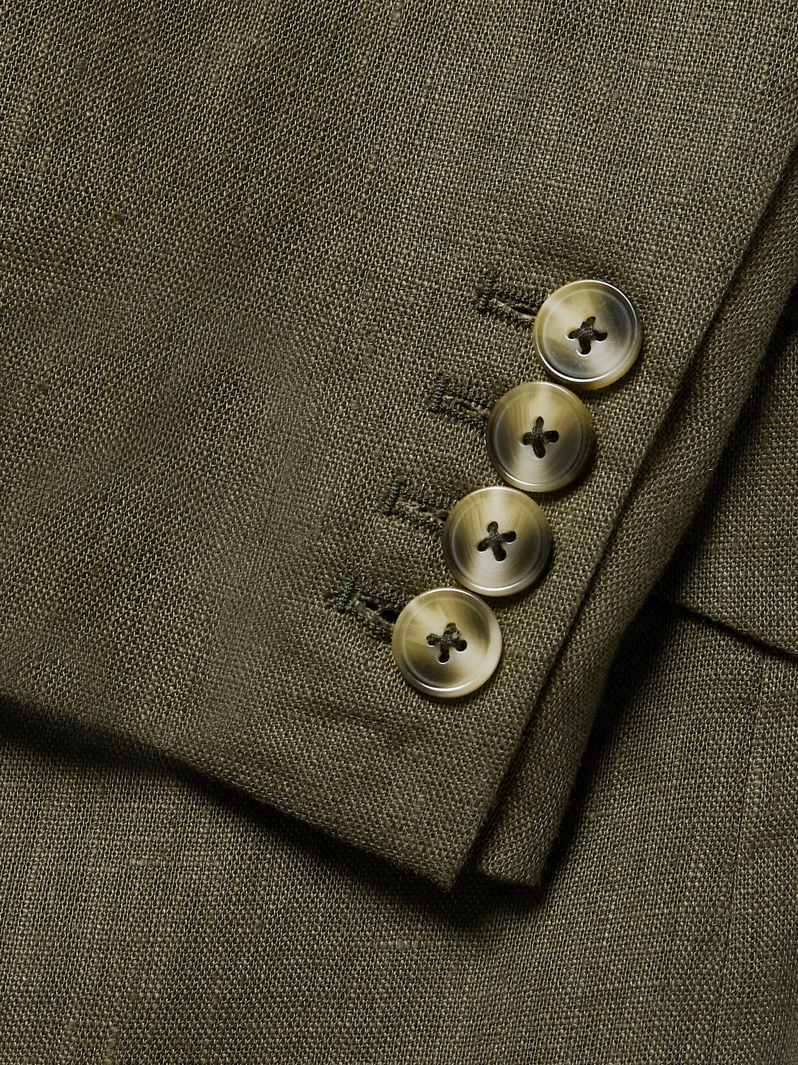 Shop Favourbrook Ebury Linen Suit Jacket In Green