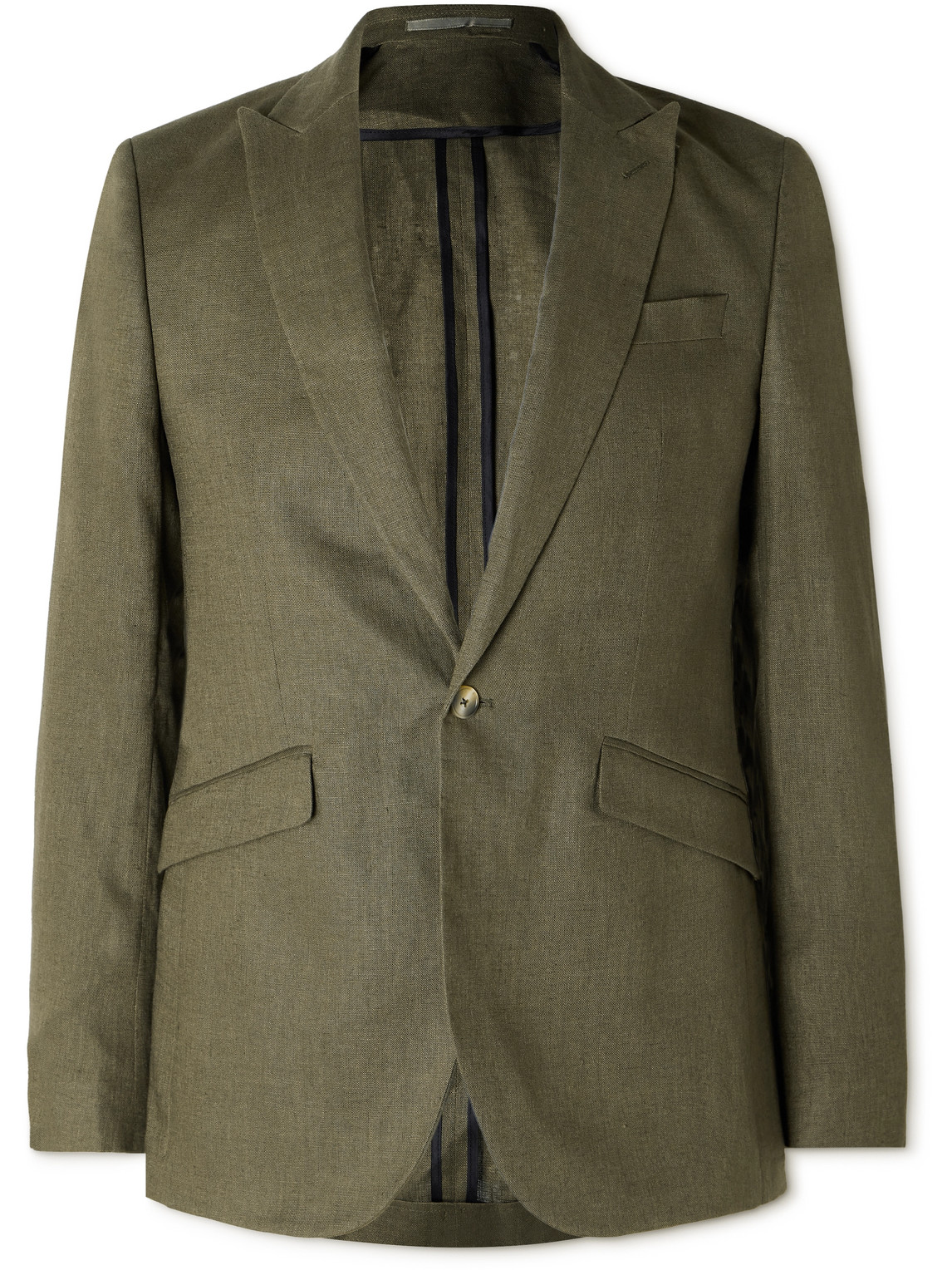 Favourbrook Ebury Linen Suit Jacket In Green