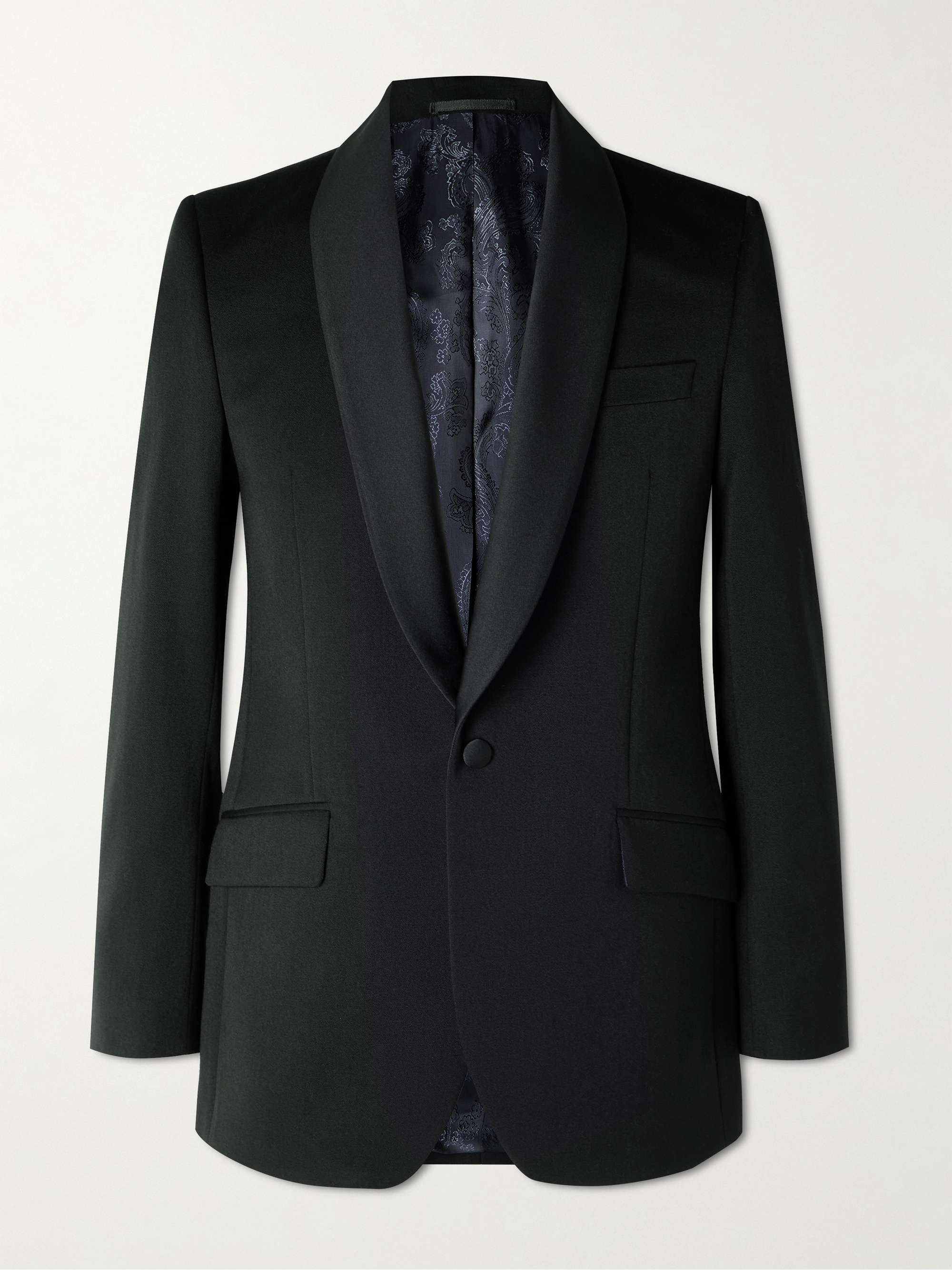 FAVOURBROOK Hampton Shawl-Collar Grosgrain-Trimmed Wool Tuxedo Jacket ...