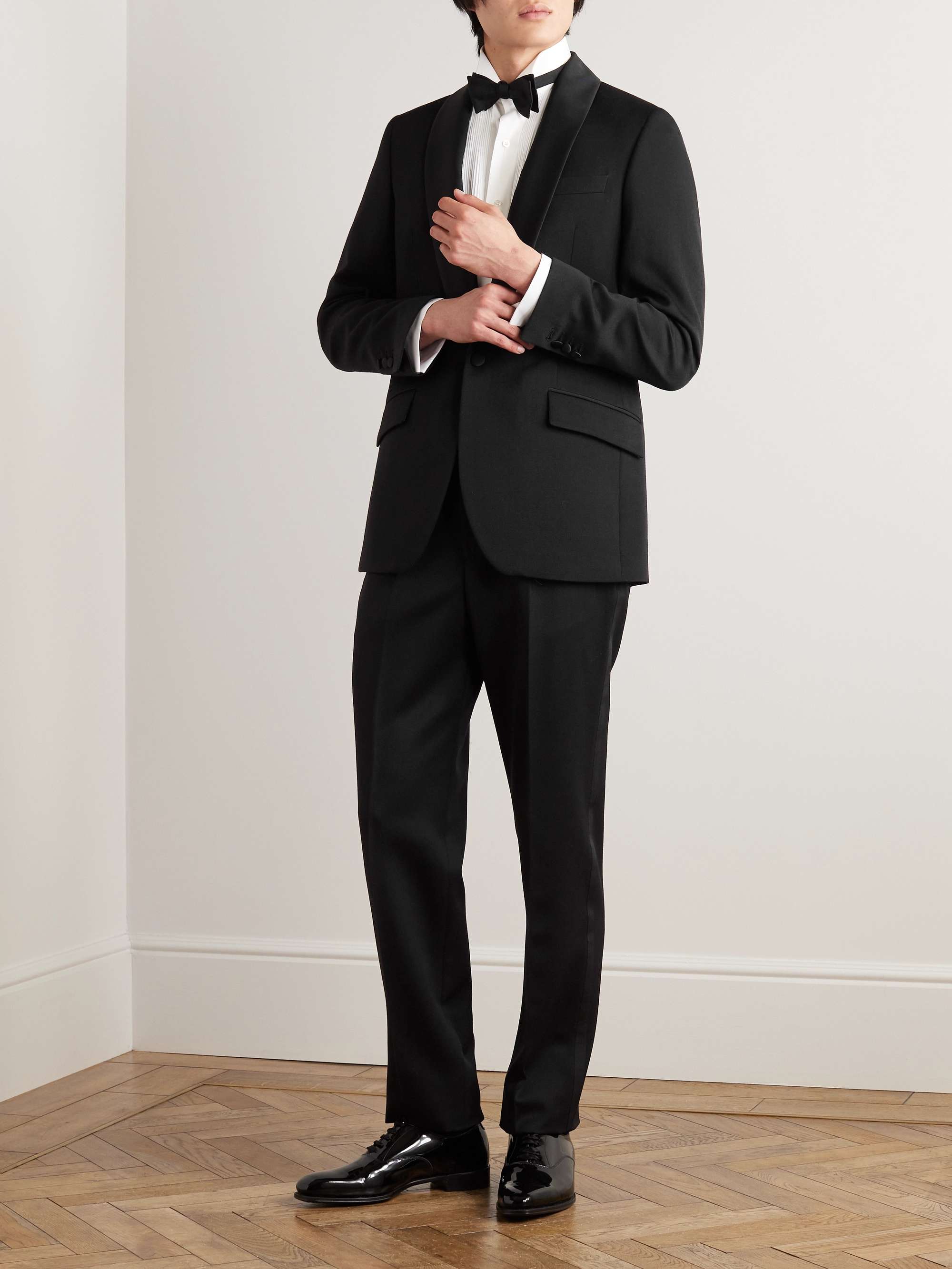 FAVOURBROOK Hampton Shawl-Collar Grosgrain-Trimmed Wool Tuxedo Jacket ...