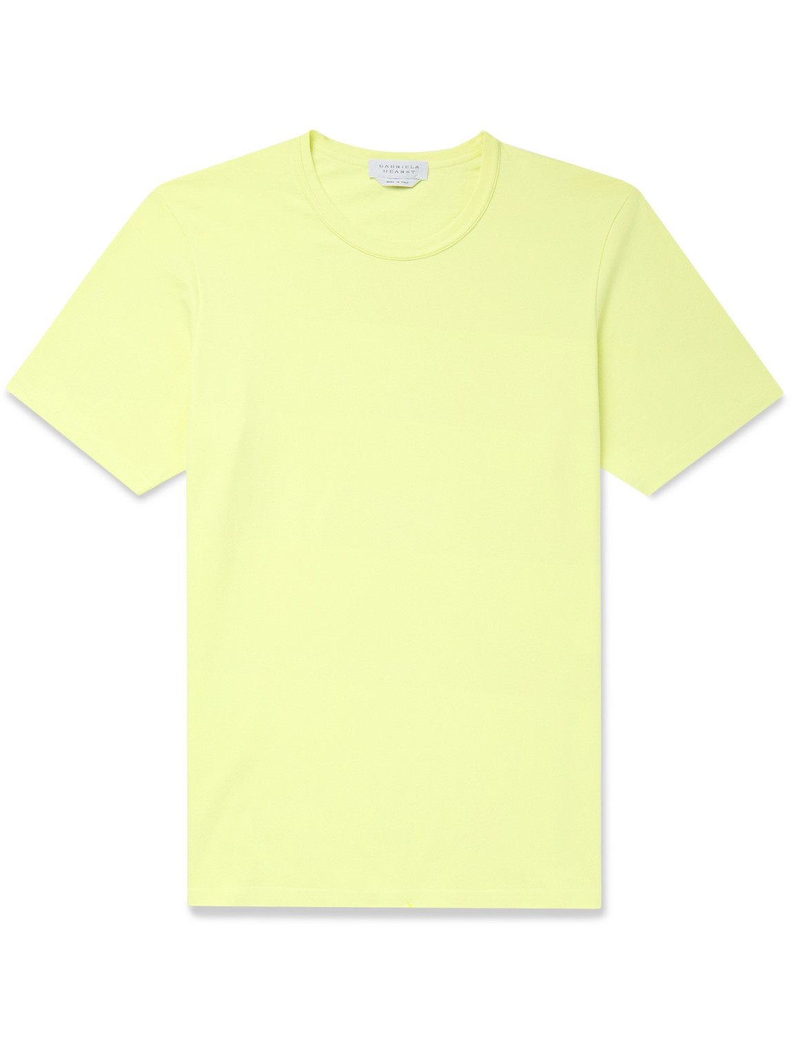Gabriela Hearst Bandeira Cotton-jersey T-shirt In Yellow