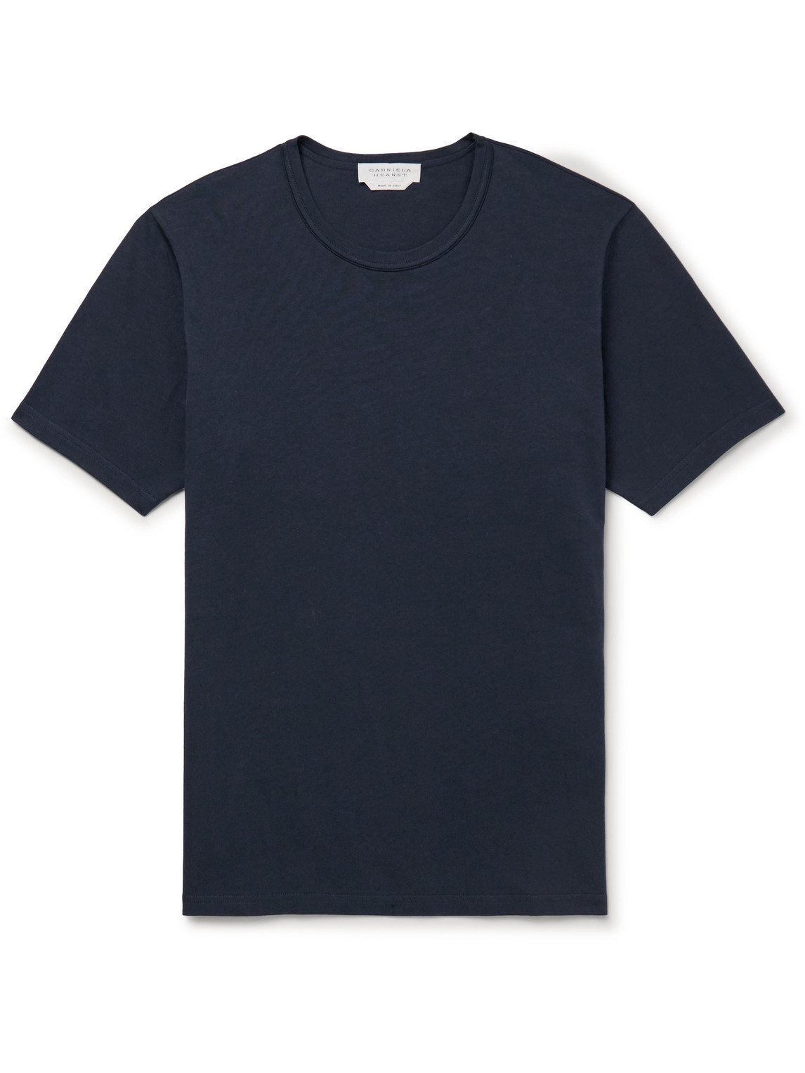 Shop Gabriela Hearst Bandeira Organic Cotton-jersey T-shirt In Blue