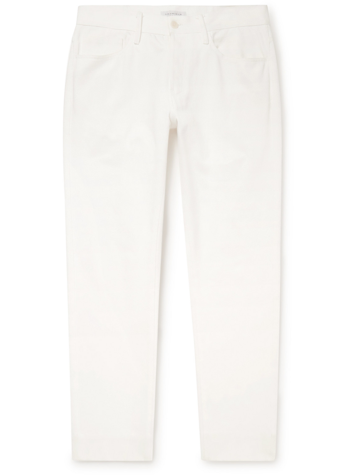 Gabriela Hearst Anthony Slim-fit Straight-leg Organic Jeans In White
