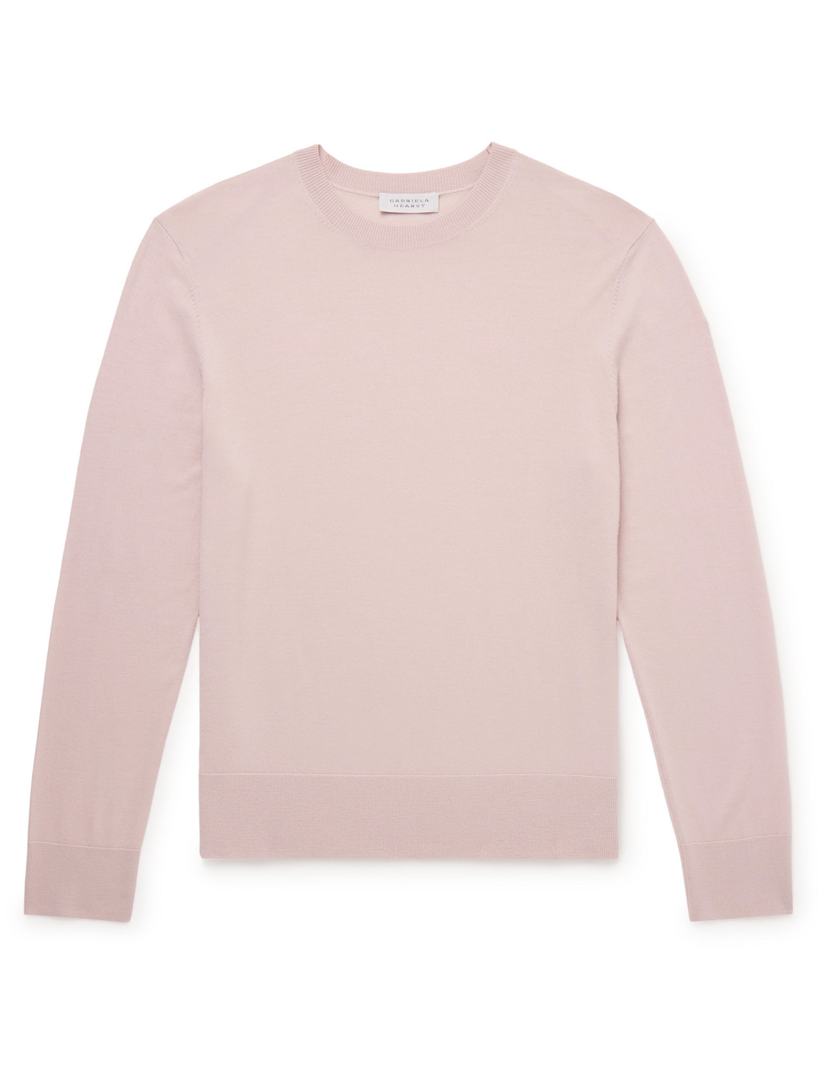 Shop Gabriela Hearst Palco Merino Wool Sweater In Pink