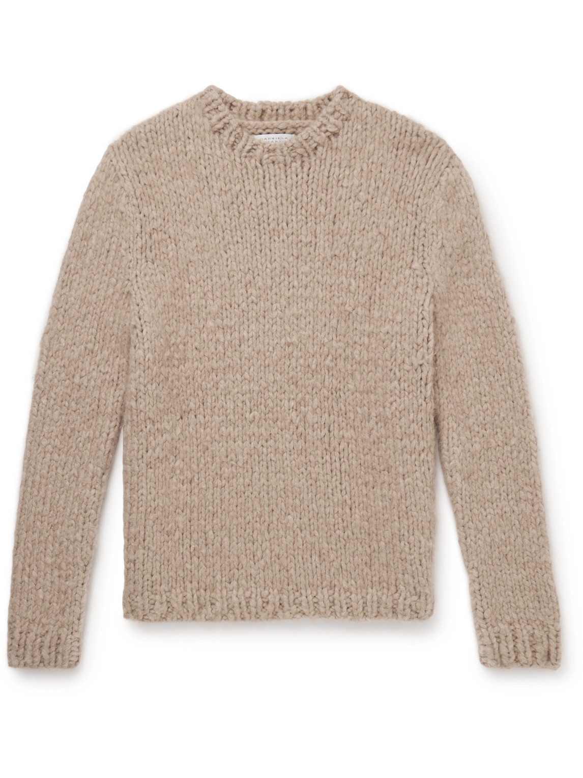 Gabriela Hearst Lawrence Brushed-cashmere Sweater In Neutrals