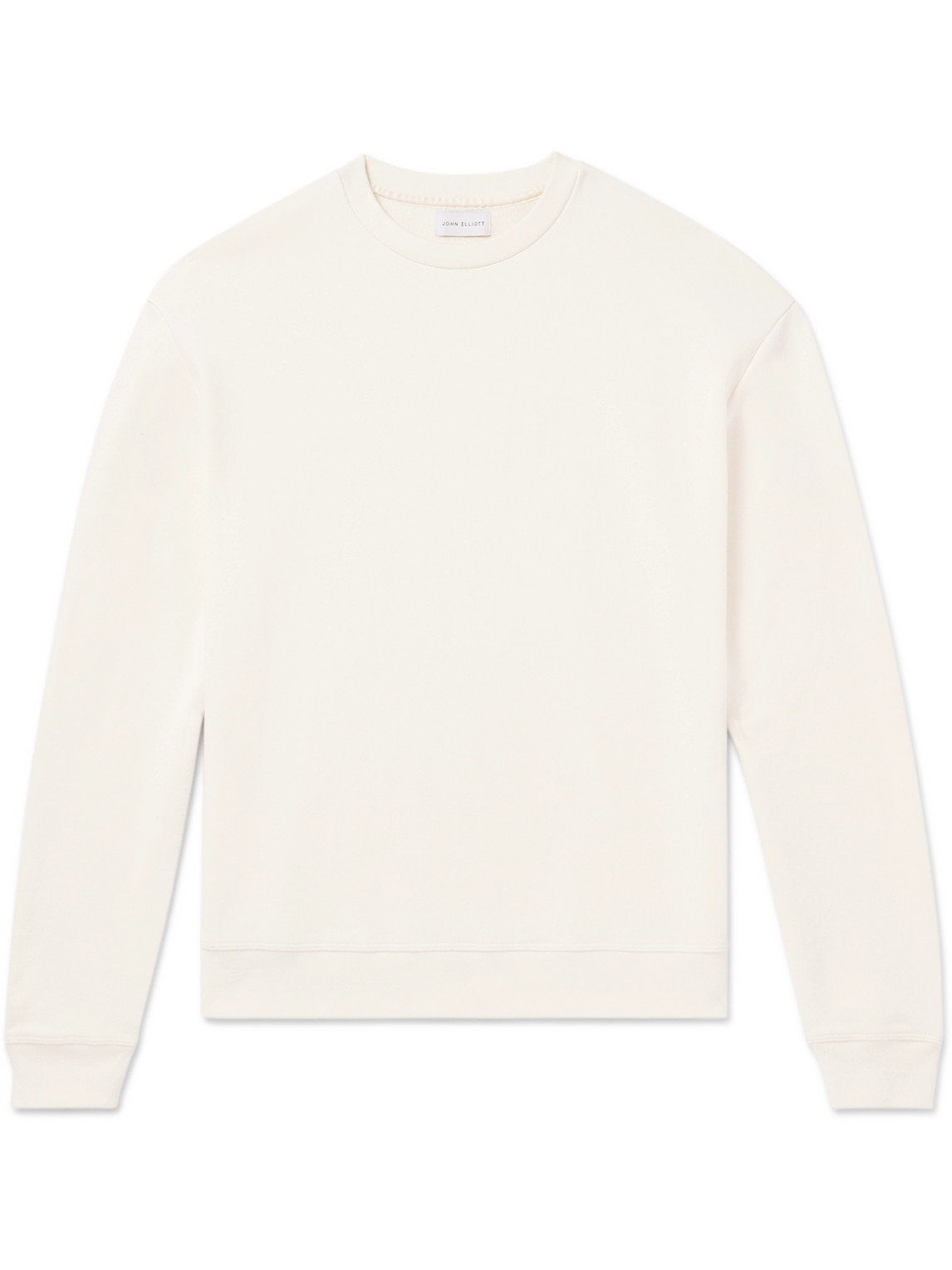 John Elliott Cotton-blend Jersey Sweatshirt In Neutrals