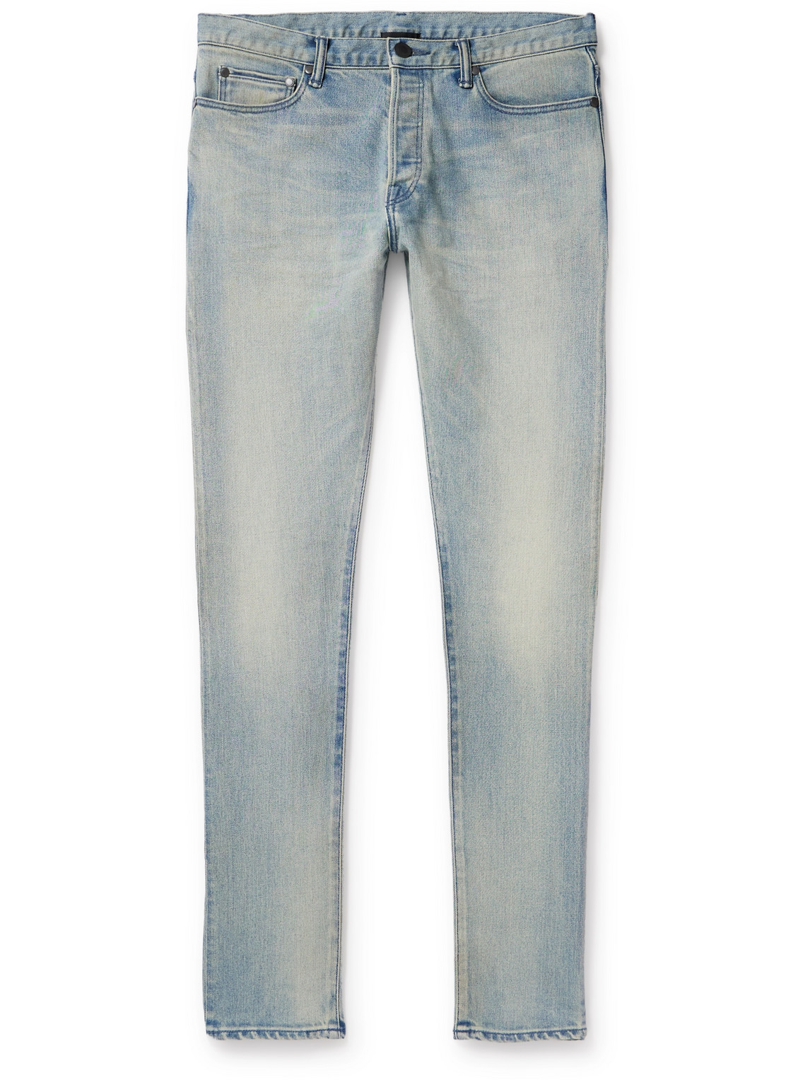 John Elliott The Cast 2 Slim-fit Straight-leg Jeans In Blue