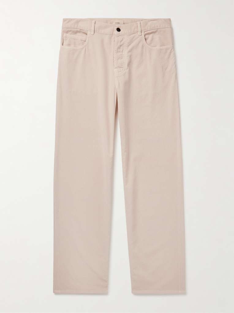 The Row — Ross Straight-Leg Cotton-Corduroy Trousers