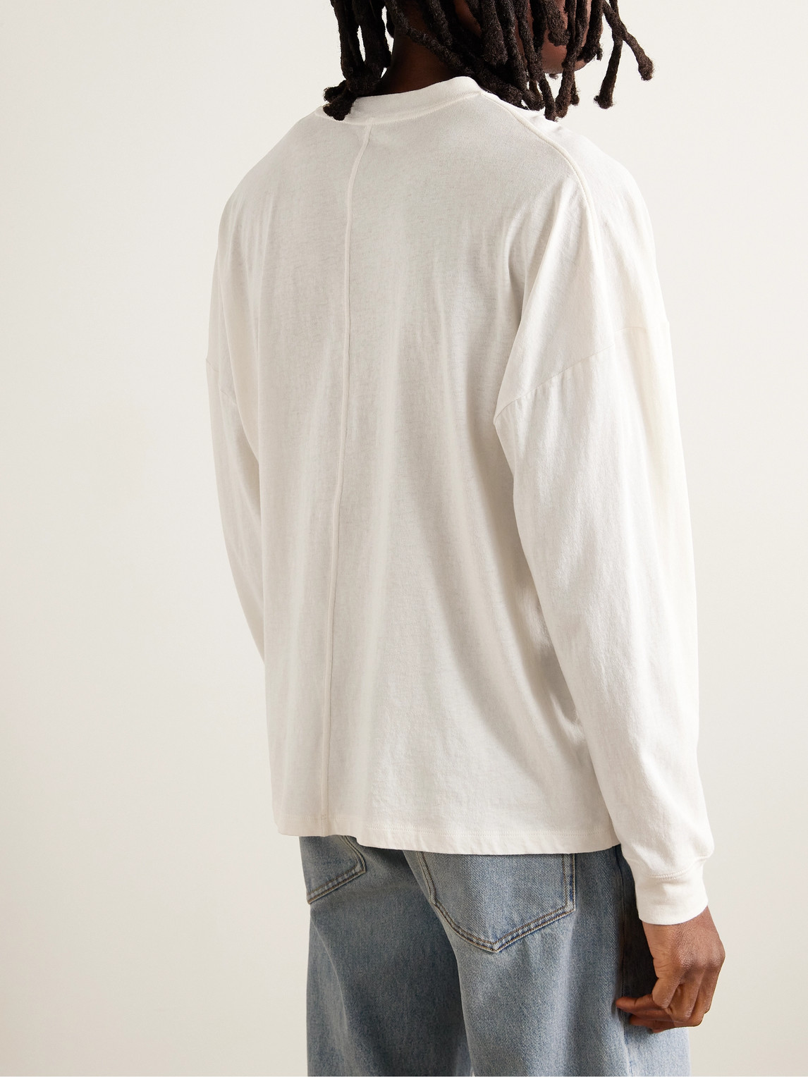 Shop The Row Dolino Cotton-jersey T-shirt In Neutrals