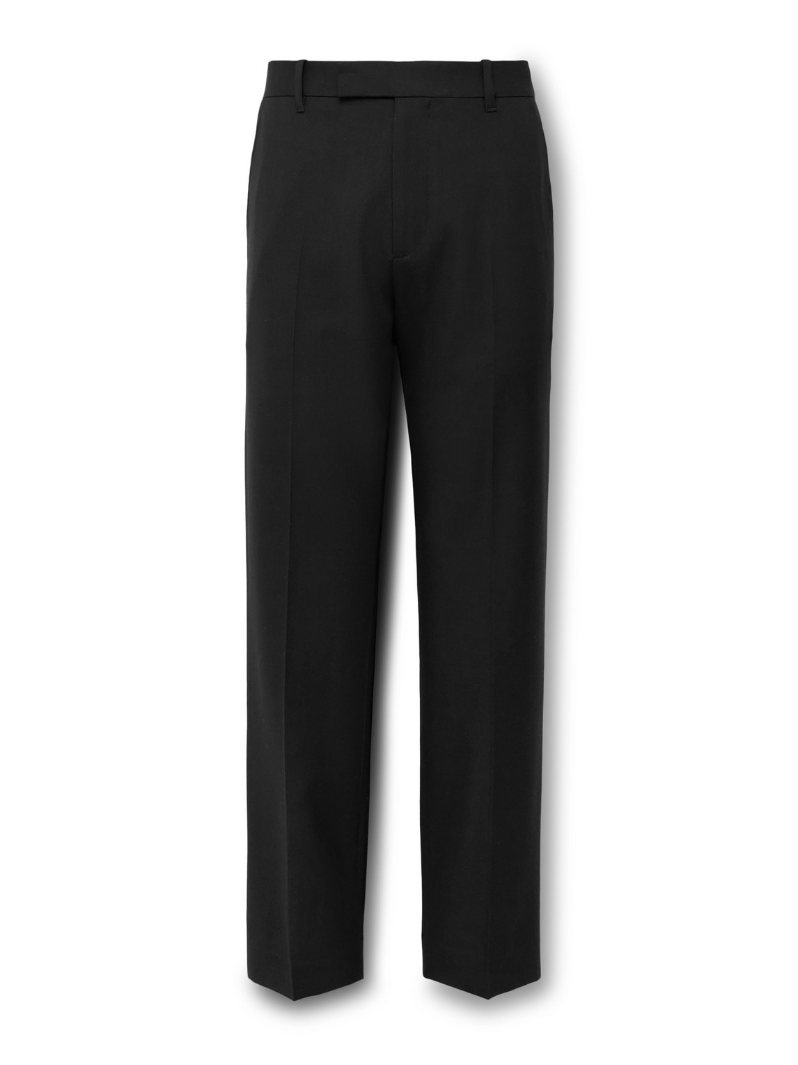 The Row Elijah Straight-leg Wool-twill Trousers In Blue