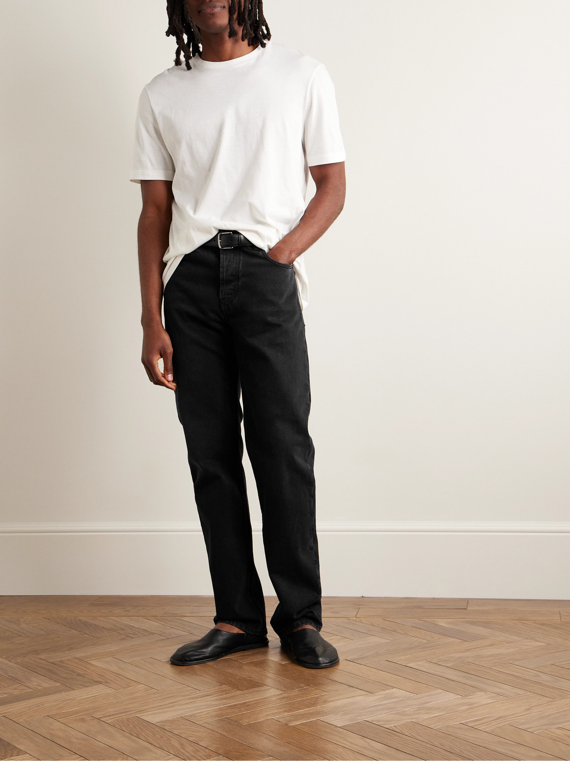 Shop The Row Carlisle Straight-leg Jeans In Black