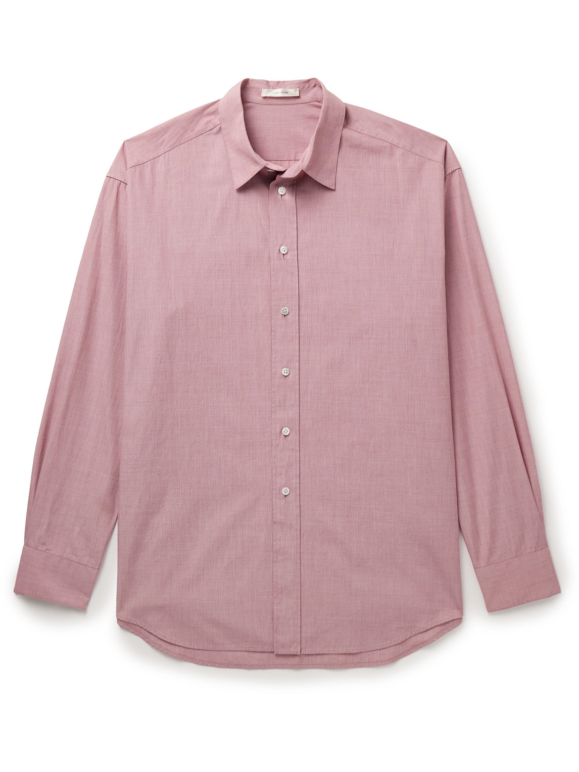 The Row Miller Cotton-poplin Shirt In Red