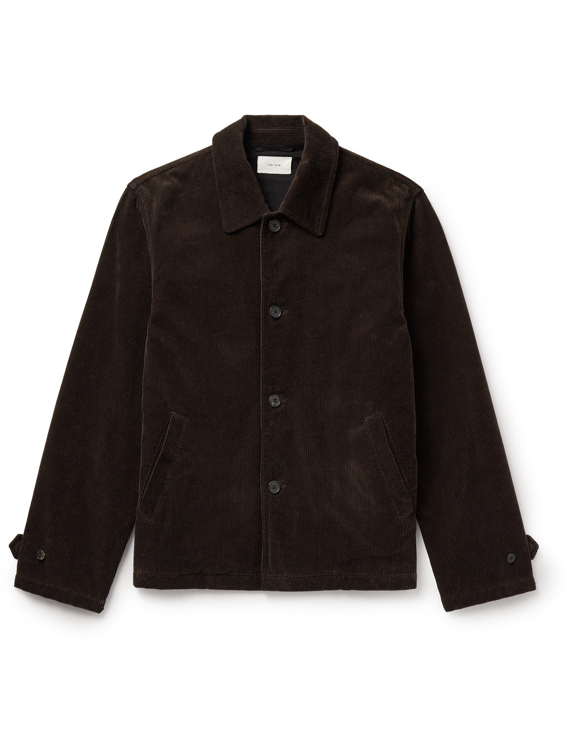 The Row Carsten Cotton And Cashmere-blend Corduroy Overshirt In Brown