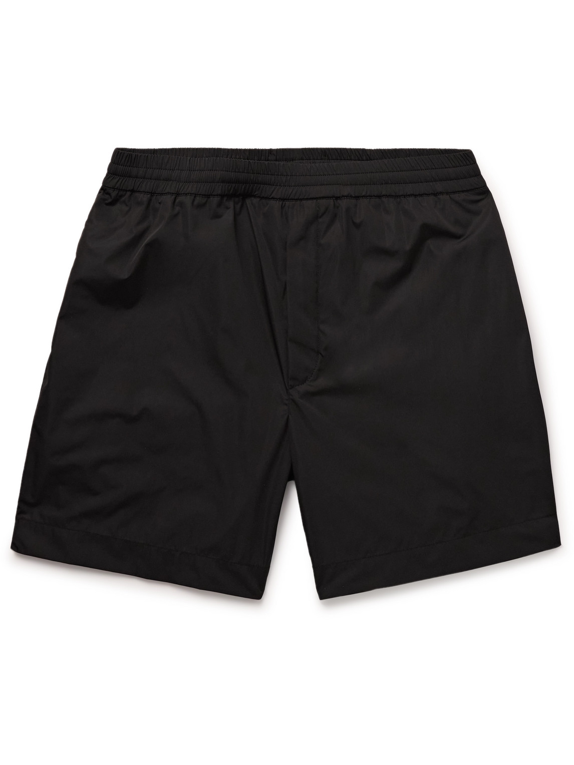 The Row Gerhardt Wide-leg Shell Shorts In Black