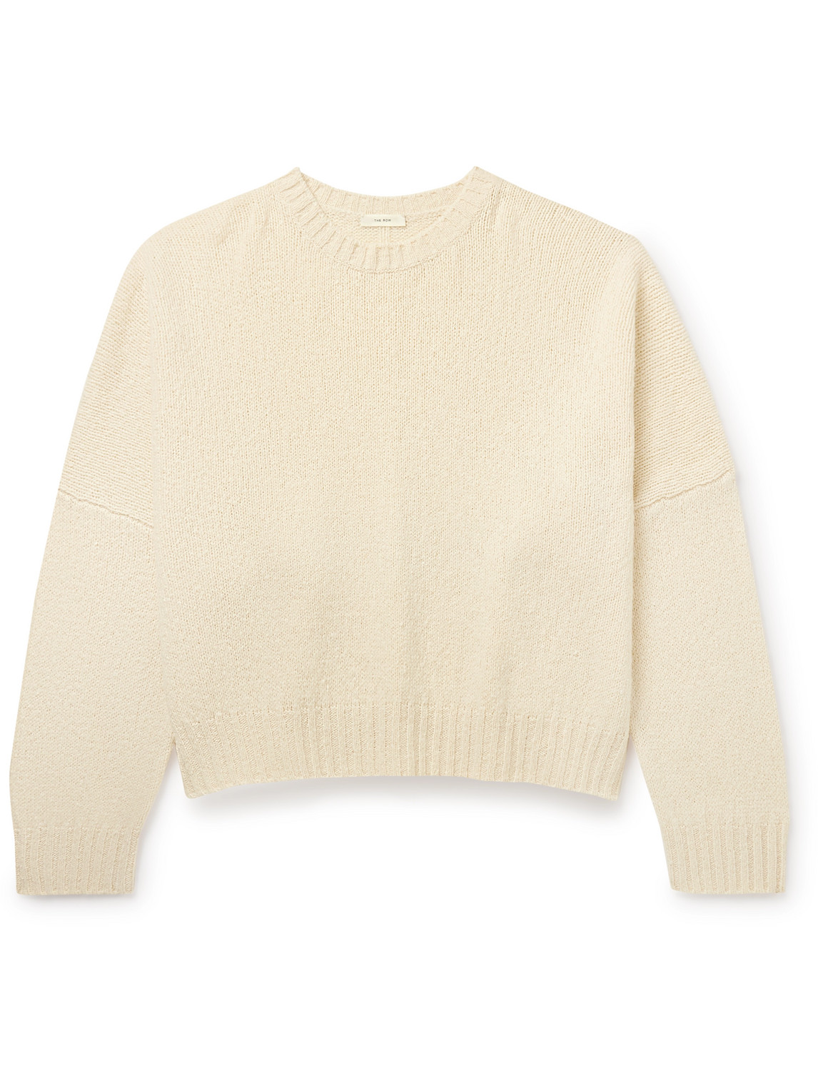 The Row Grohl Wool And Silk-blend Sweater In Neutrals