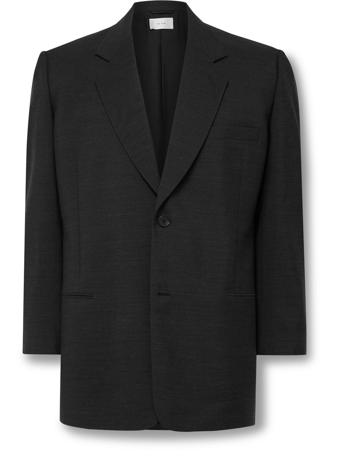 The Row Abram Virgin Wool Blazer In Grey