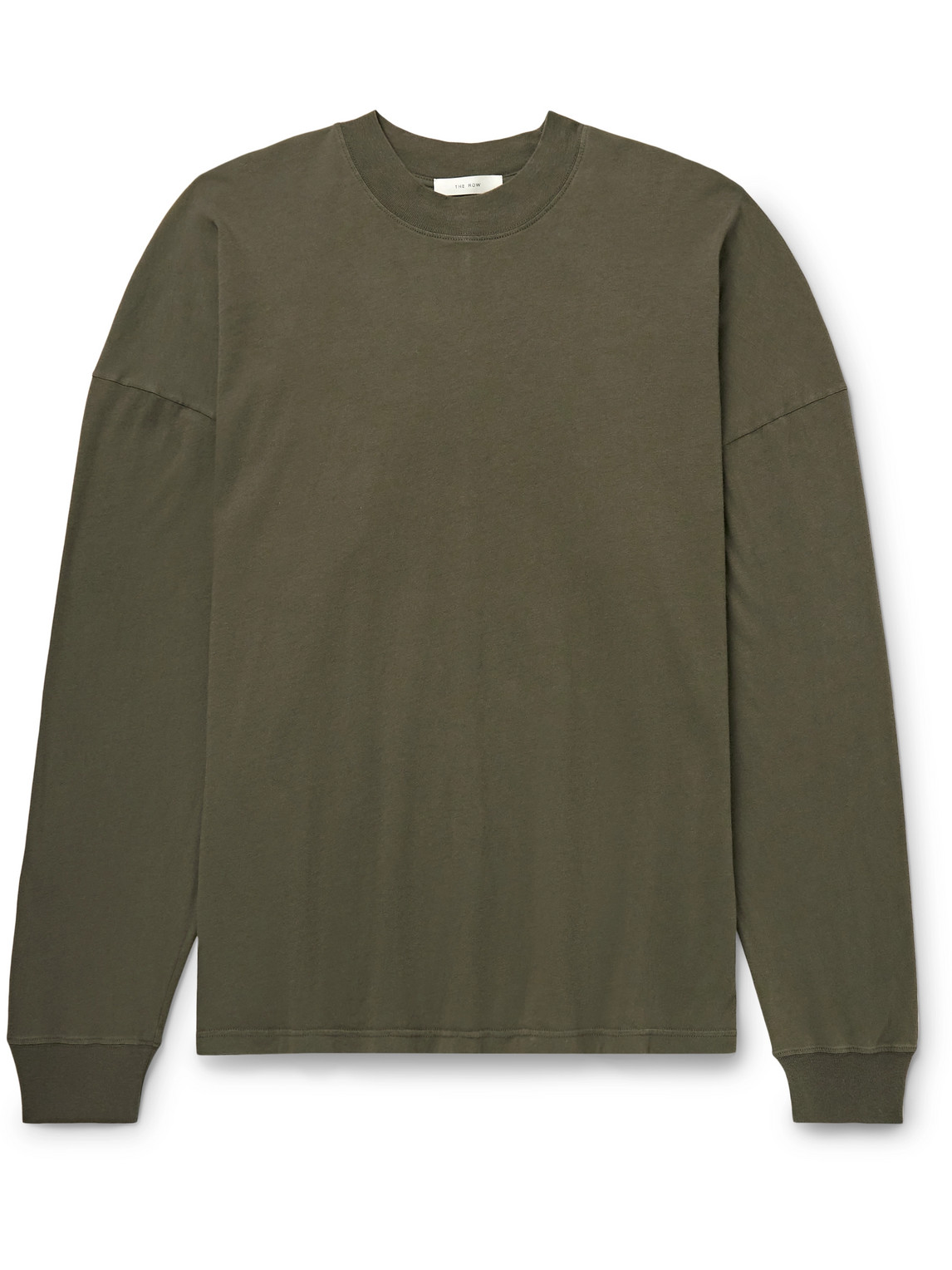 The Row Dolino Cotton-jersey T-shirt In Green