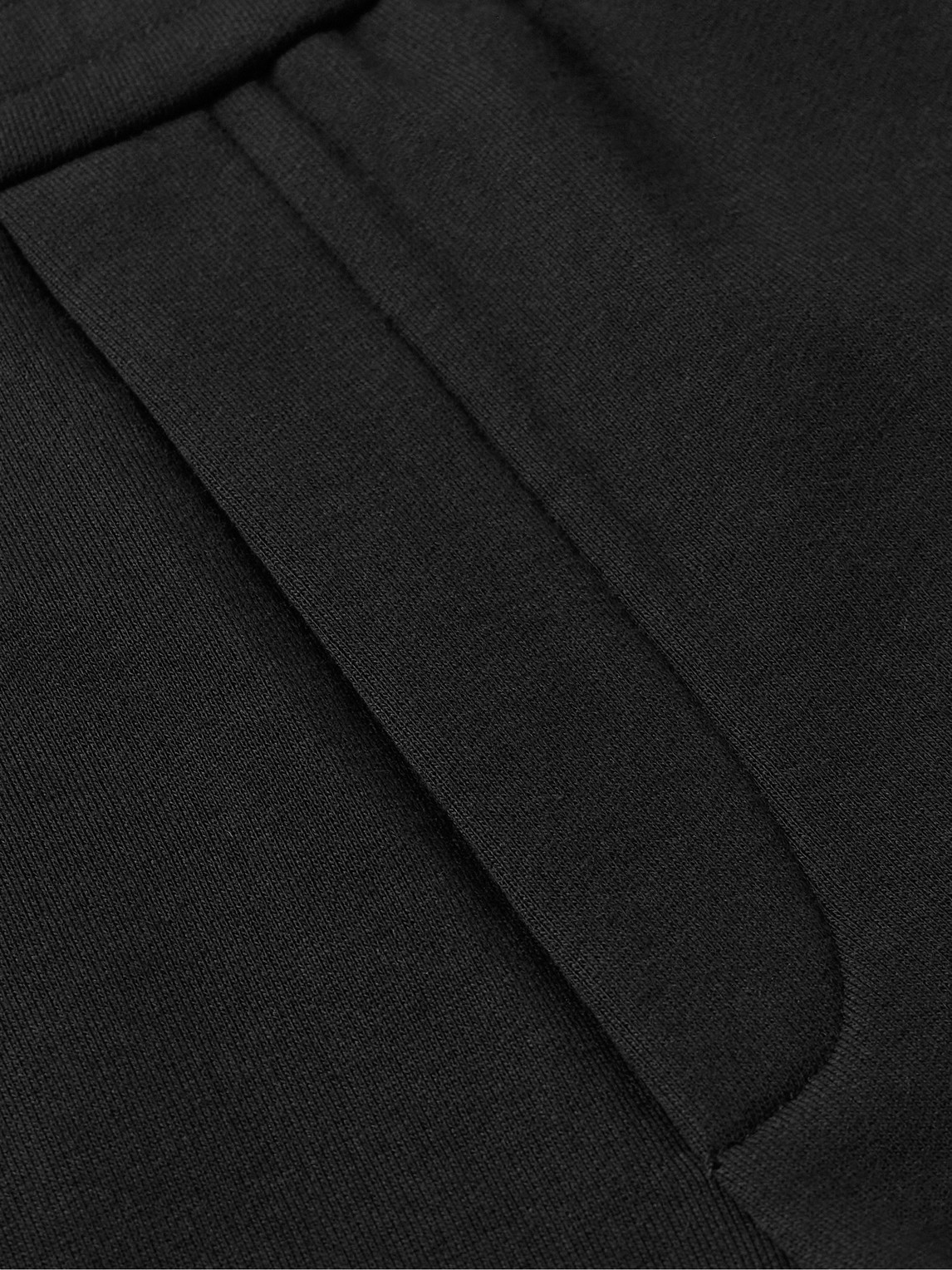 The Row Eston Wide-leg Cotton-jersey Shorts In Black